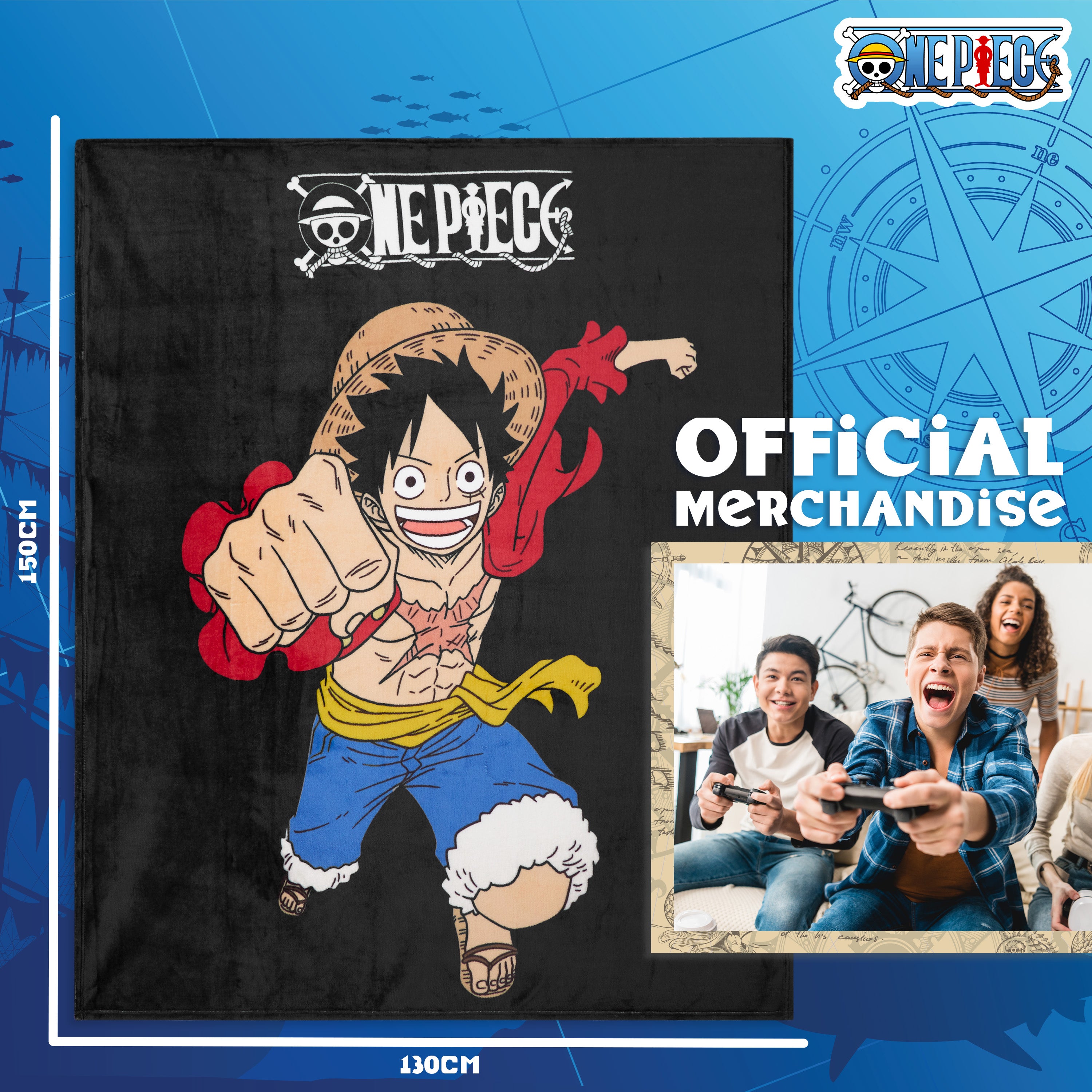 one-piece-plaid-polaire-150x130-anime-doux-chaud image 6