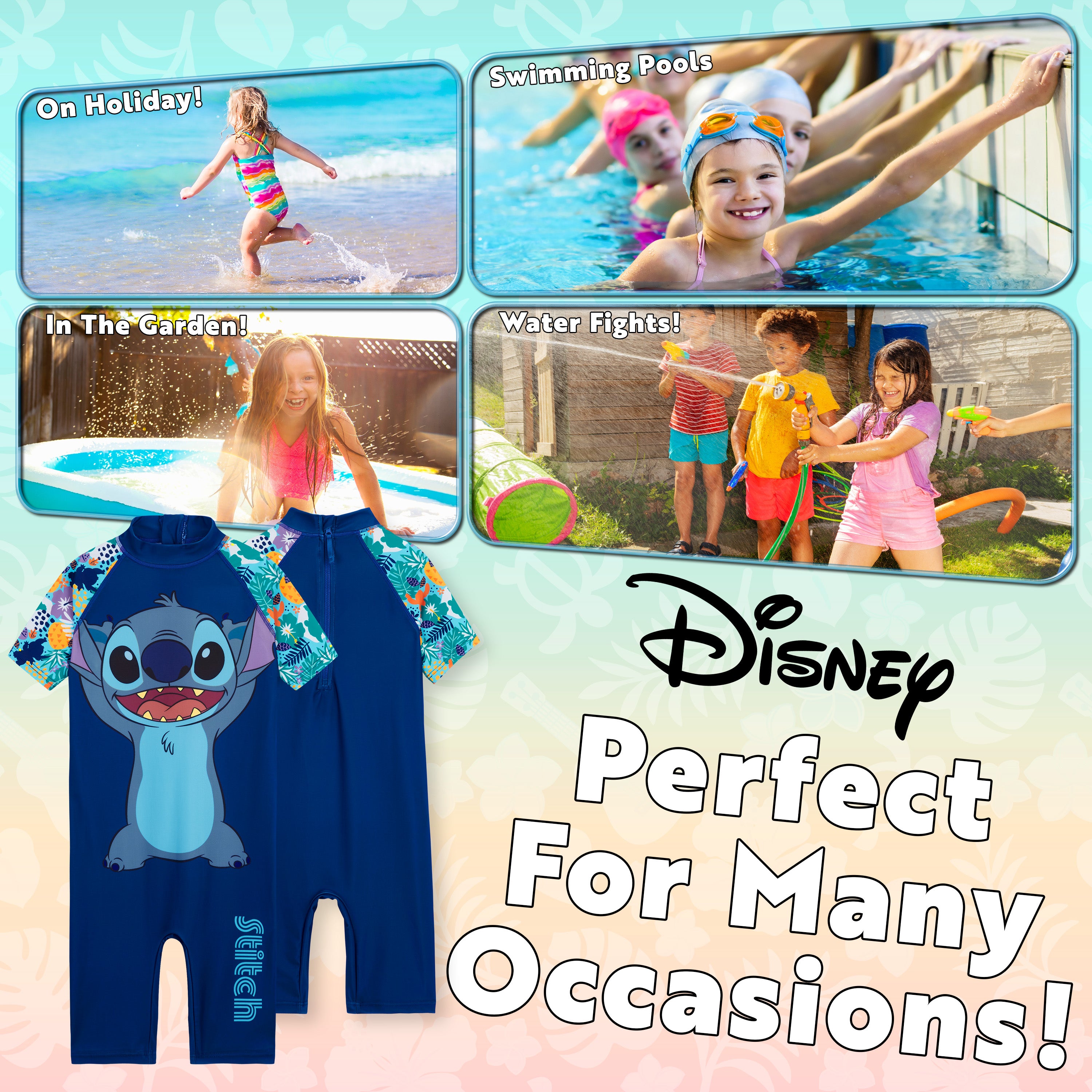 disney-maillot-de-bain-fille-une-pi-ce-manches-courtes image 4