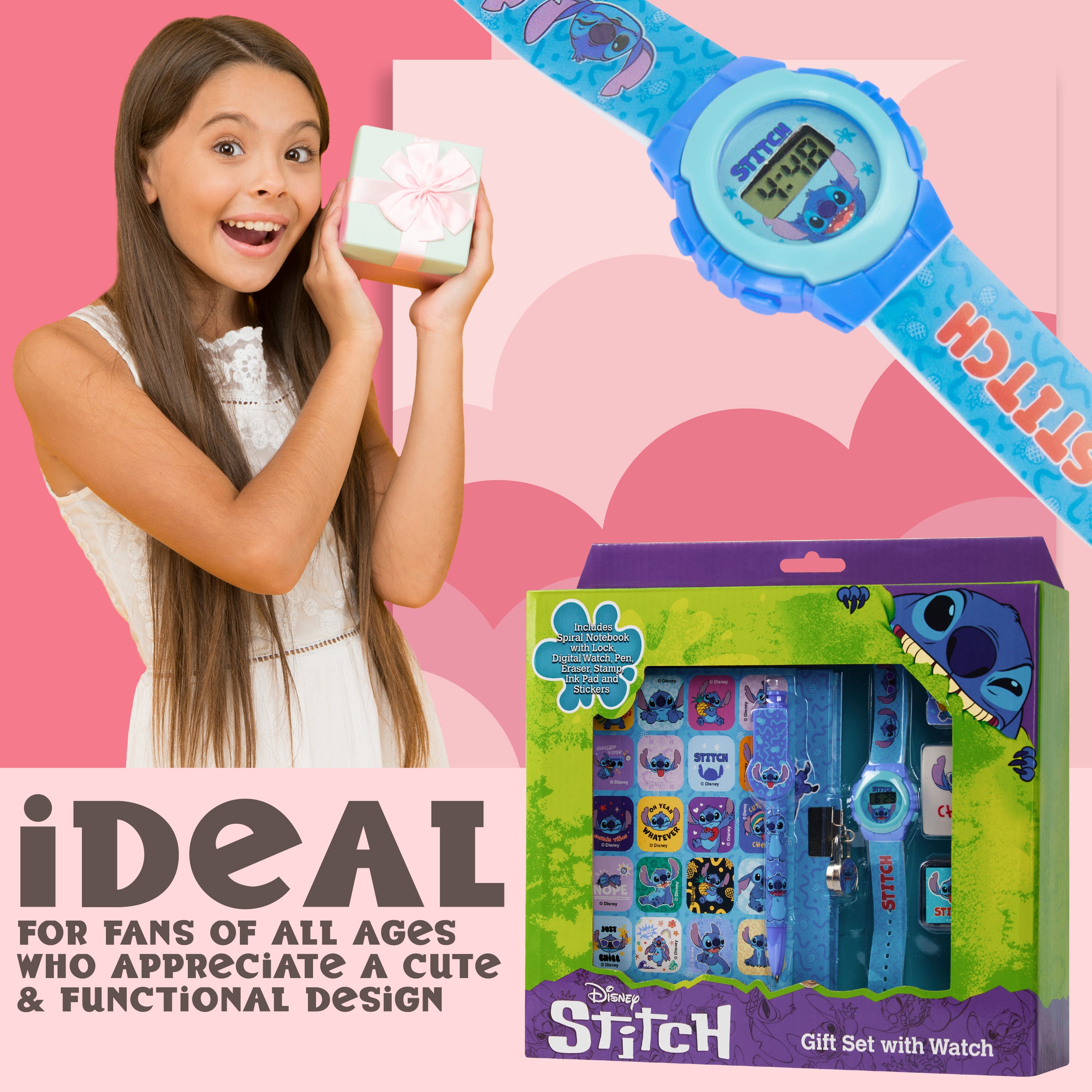 disney-stitch-montre-digitale-enfant-coffret-journal image 2