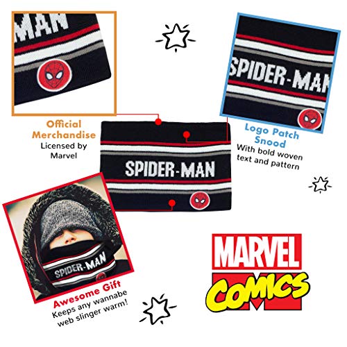marvel-spider-man-snood-tour-de-cou-noir-fille image 5
