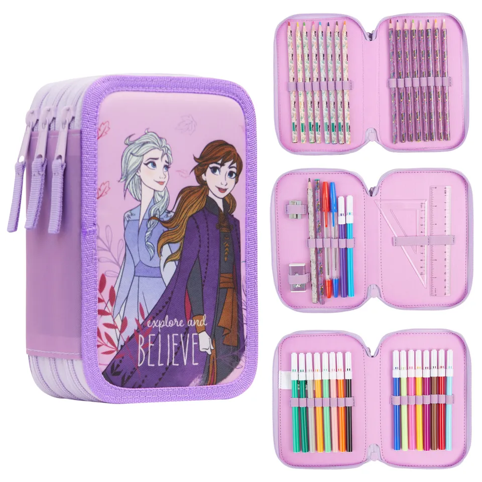 disney-frozen-trousse-garnie-fille-3-compartiments image 1