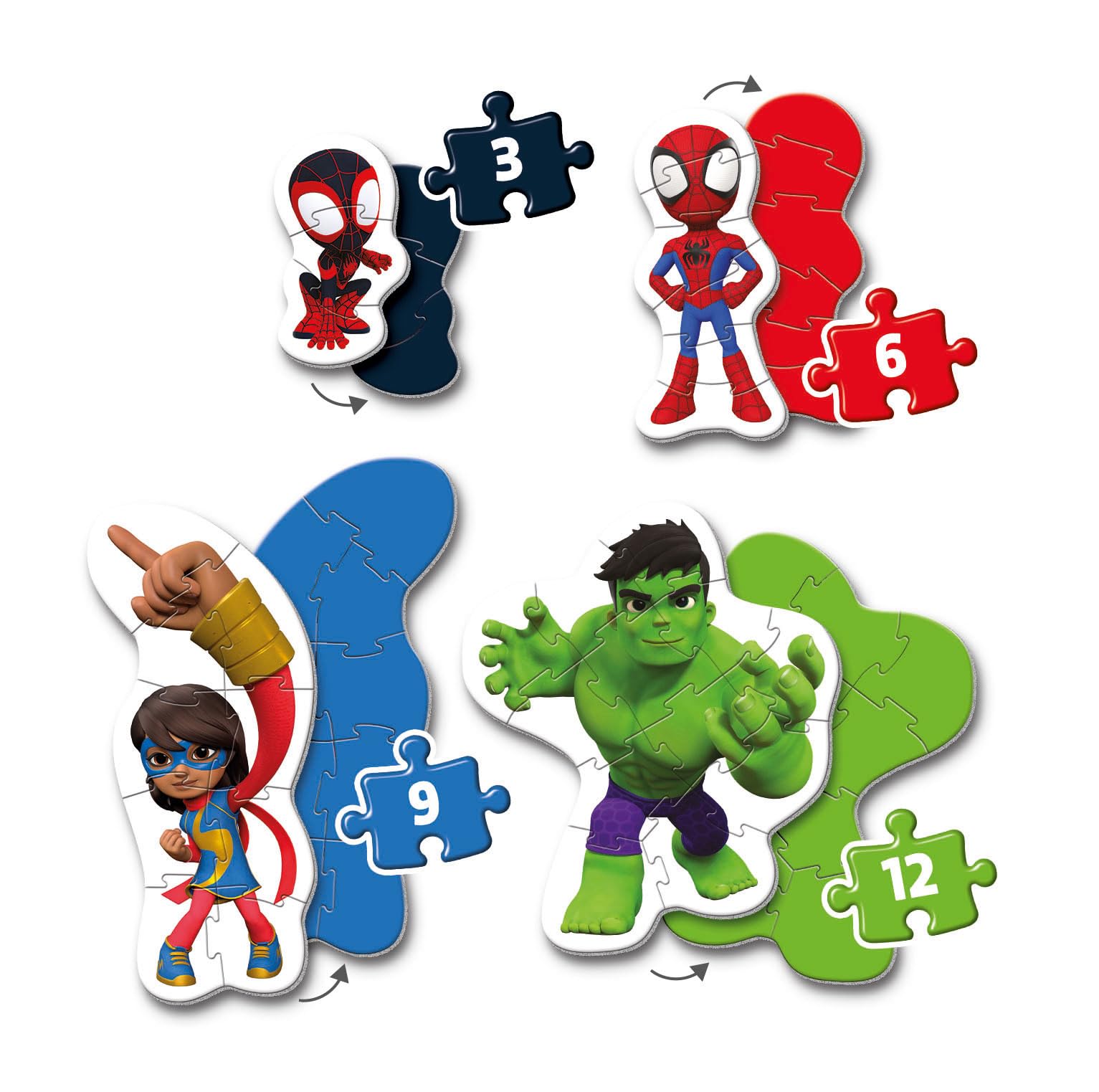 marvel-spidey-my-first-puzzle-enfant-3-6-9-12-pi-ces image 4
