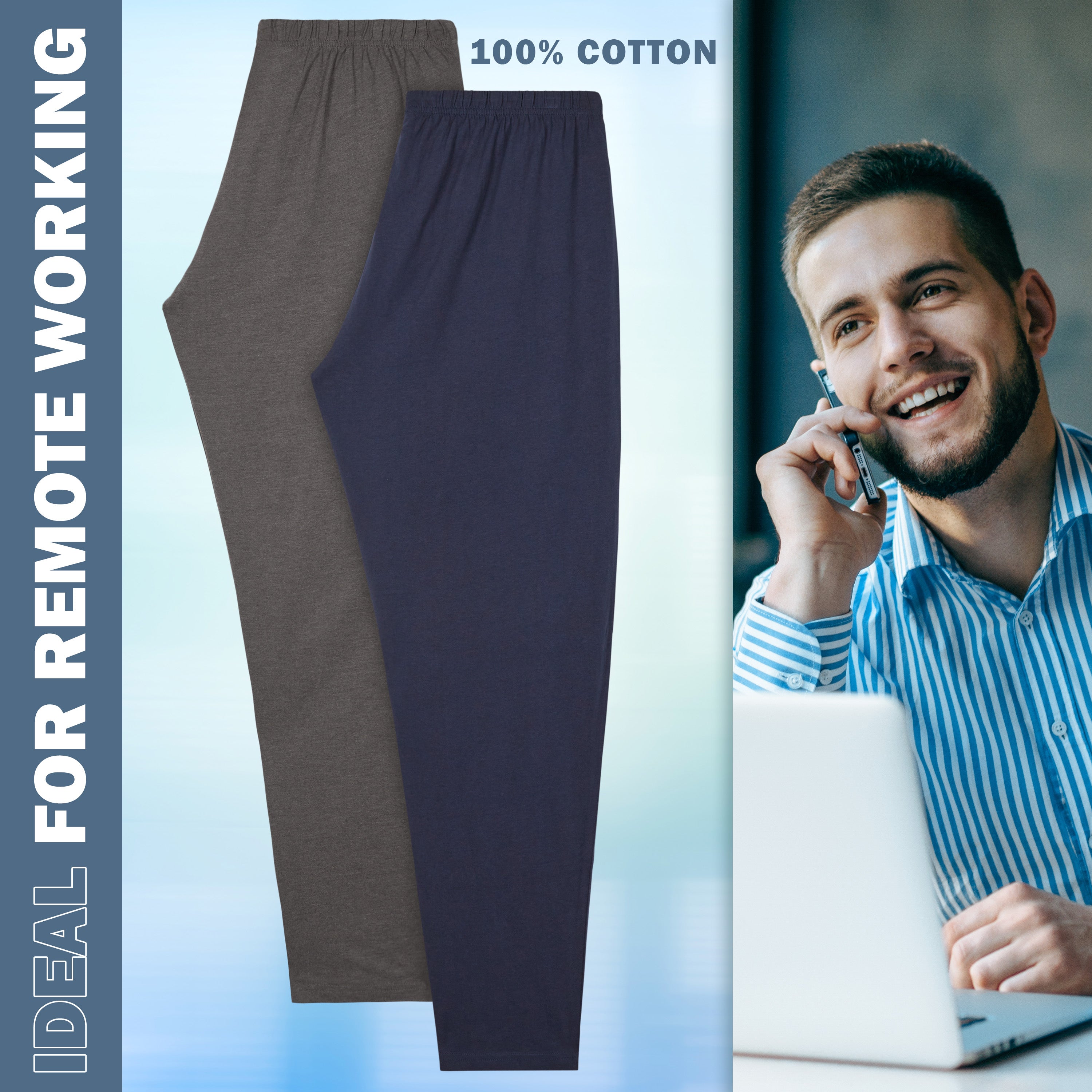 citycomfort-bas-pyjama-homme-coton-lot-de-2-poches image 4