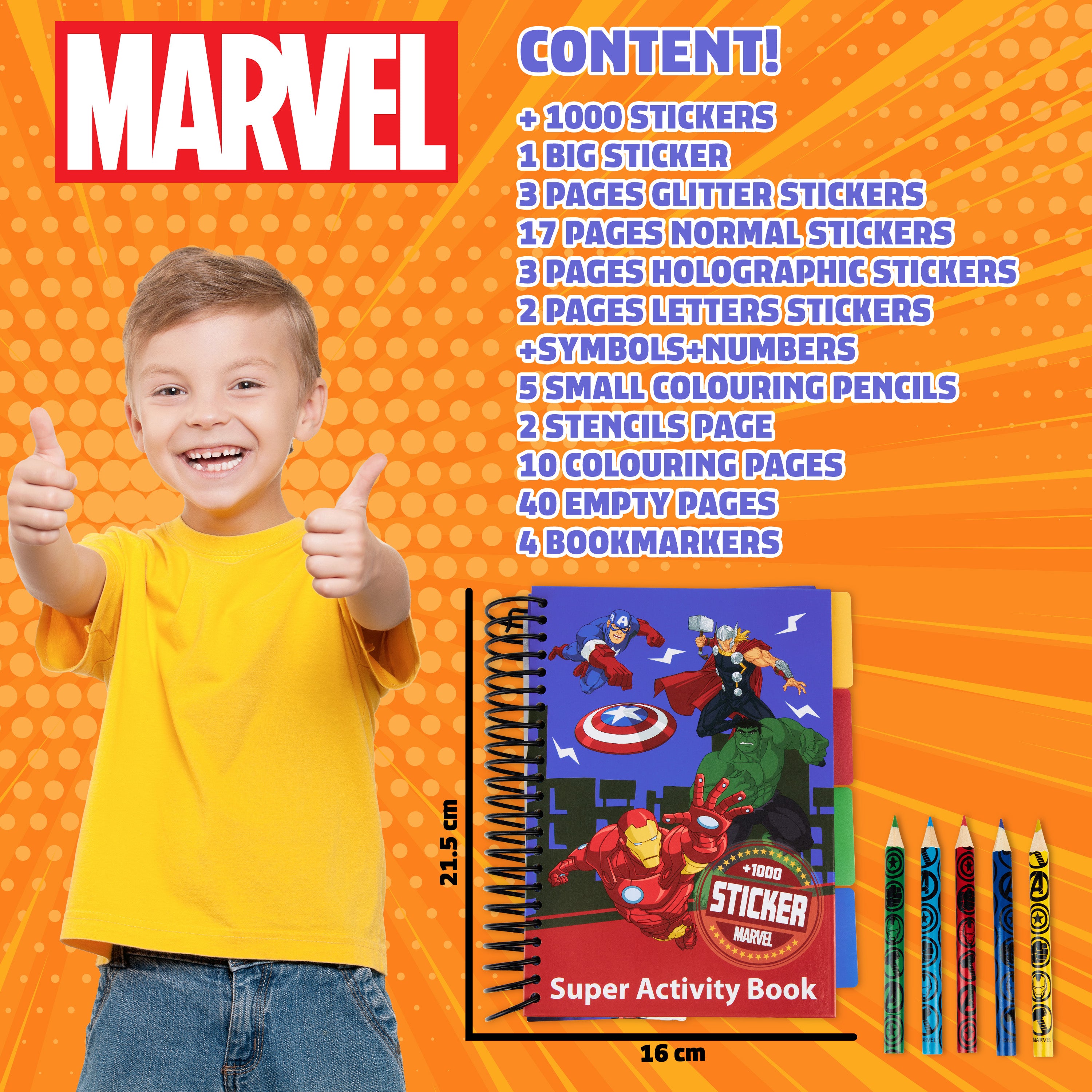 marvel-cahier-stickers-enfant-1000-spiderman-avengers-crayons image 6