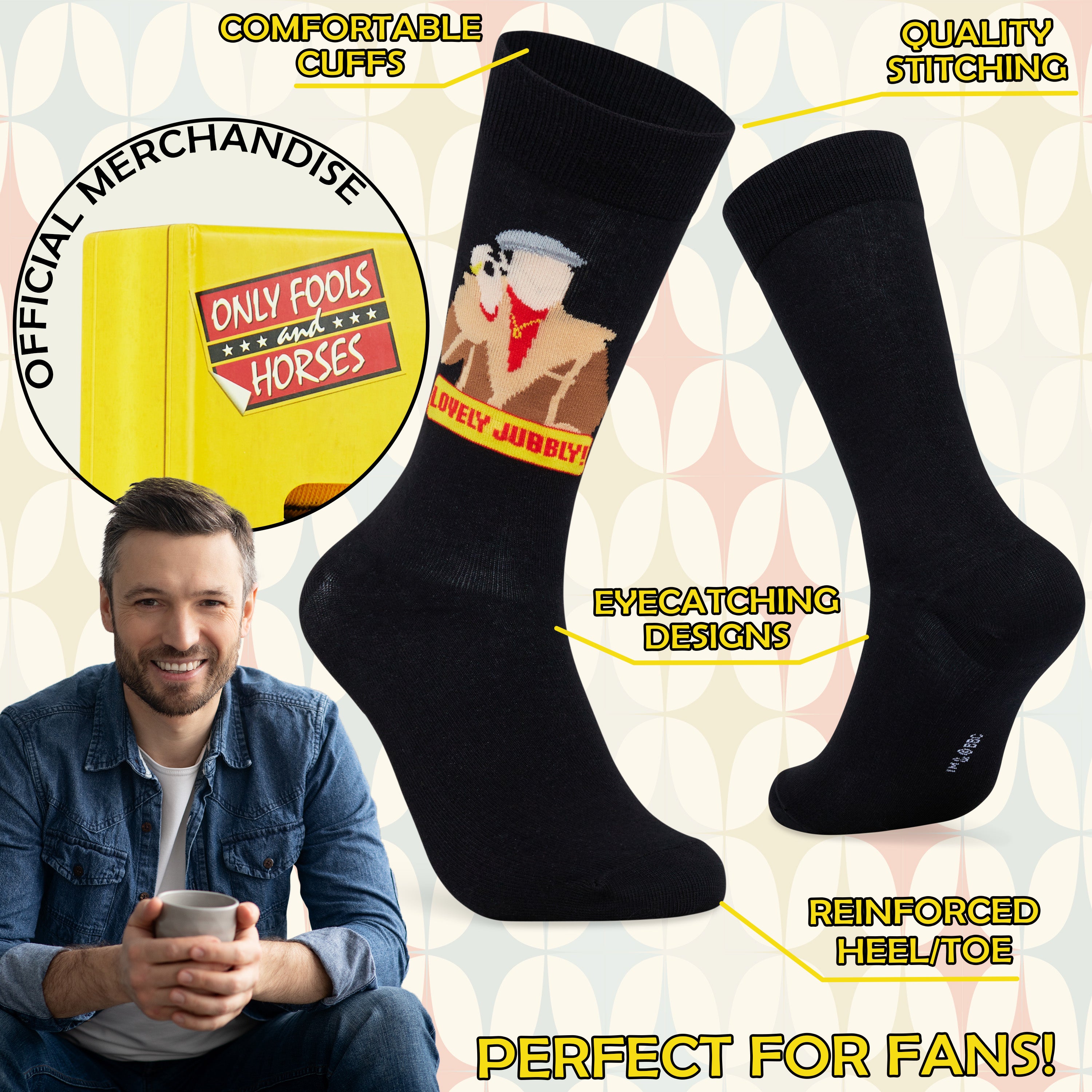 only-fools-and-horses-chaussettes-homme-lot-de-4-coton-humour image 3