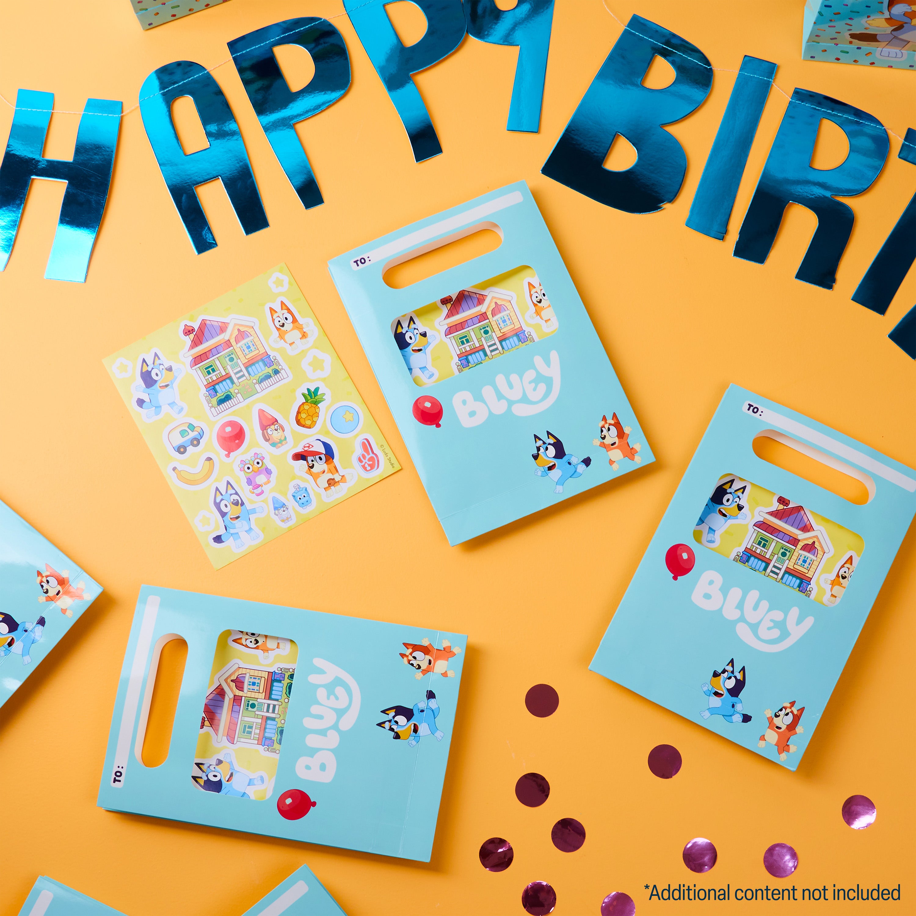 bluey-sachets-anniversaire-enfant-lot-10-avec-stickers image 2
