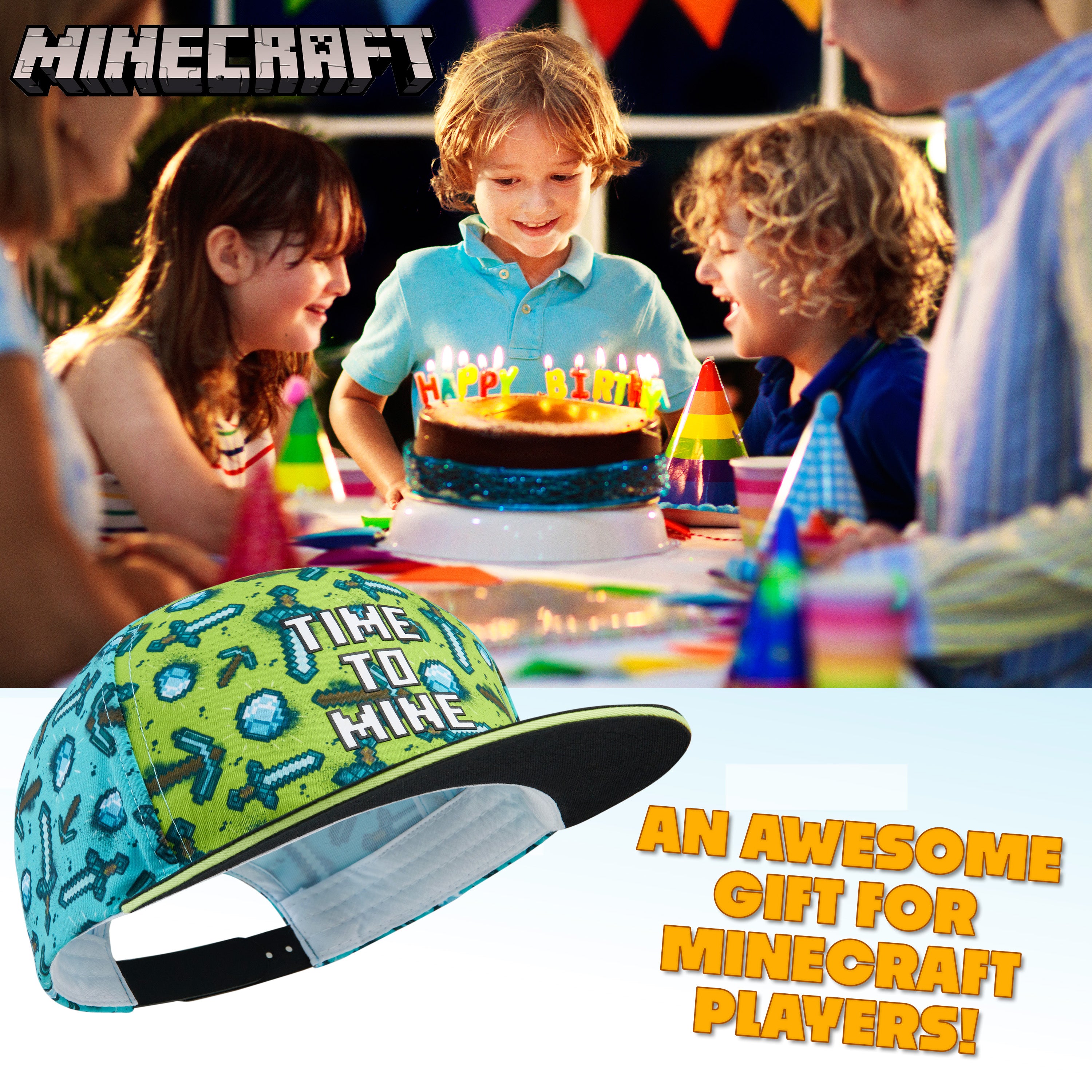 minecraft-casquette-gar-on-trucker-r-glable-creeper image 2