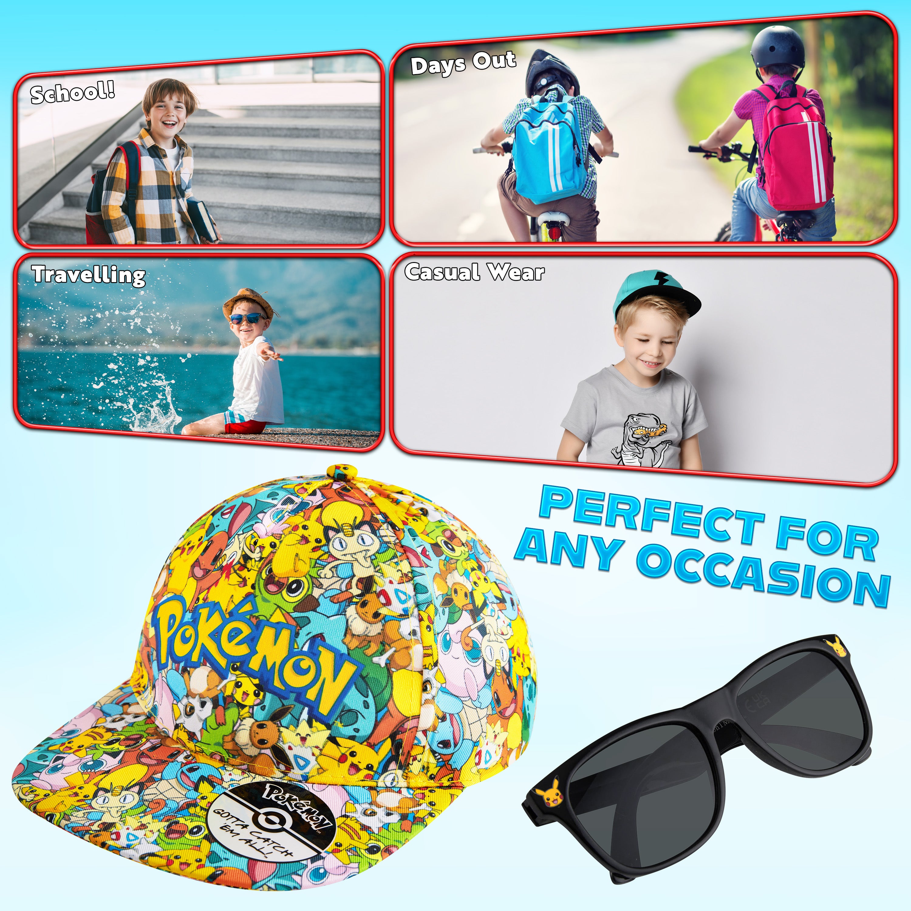get-trend-boys-pok-mon-casquette-lunettes-enfant-pikachu-r-glable image 4