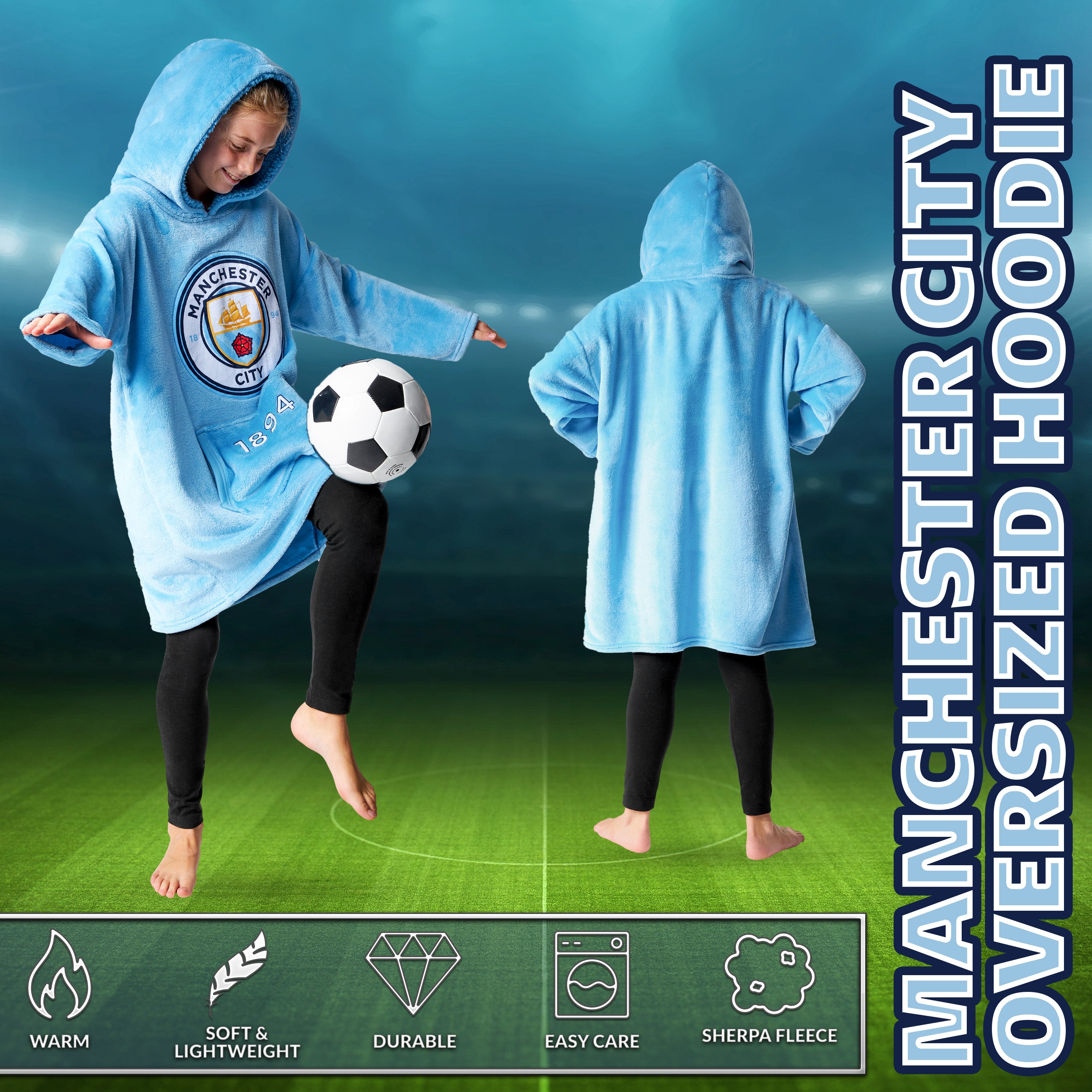 manchester-city-plaid-hoodie-enfant-foot-polaire image 6
