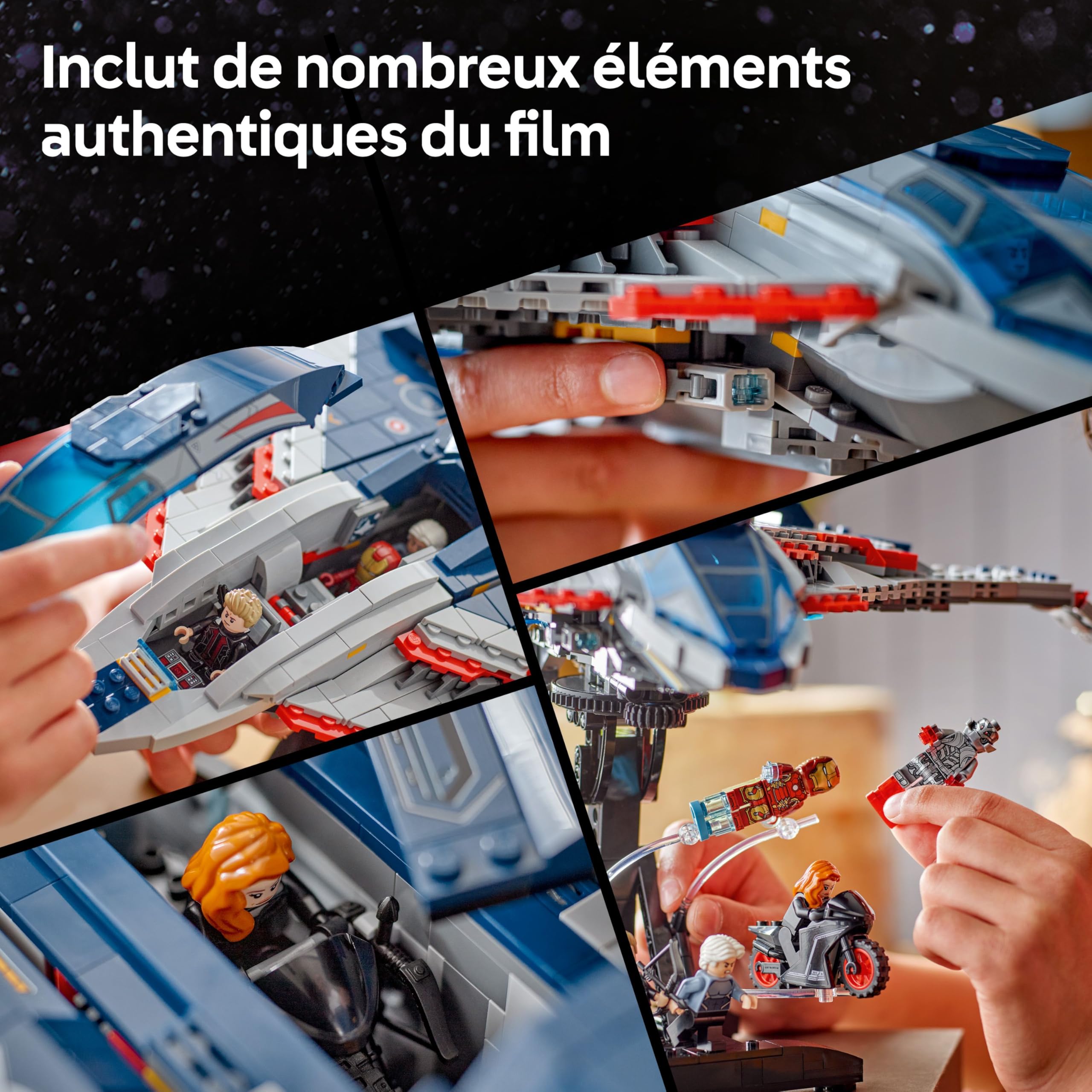 lego-marvel-quinjet-avengers-ere-ultron-76325-jeu-1131-pcs image 3