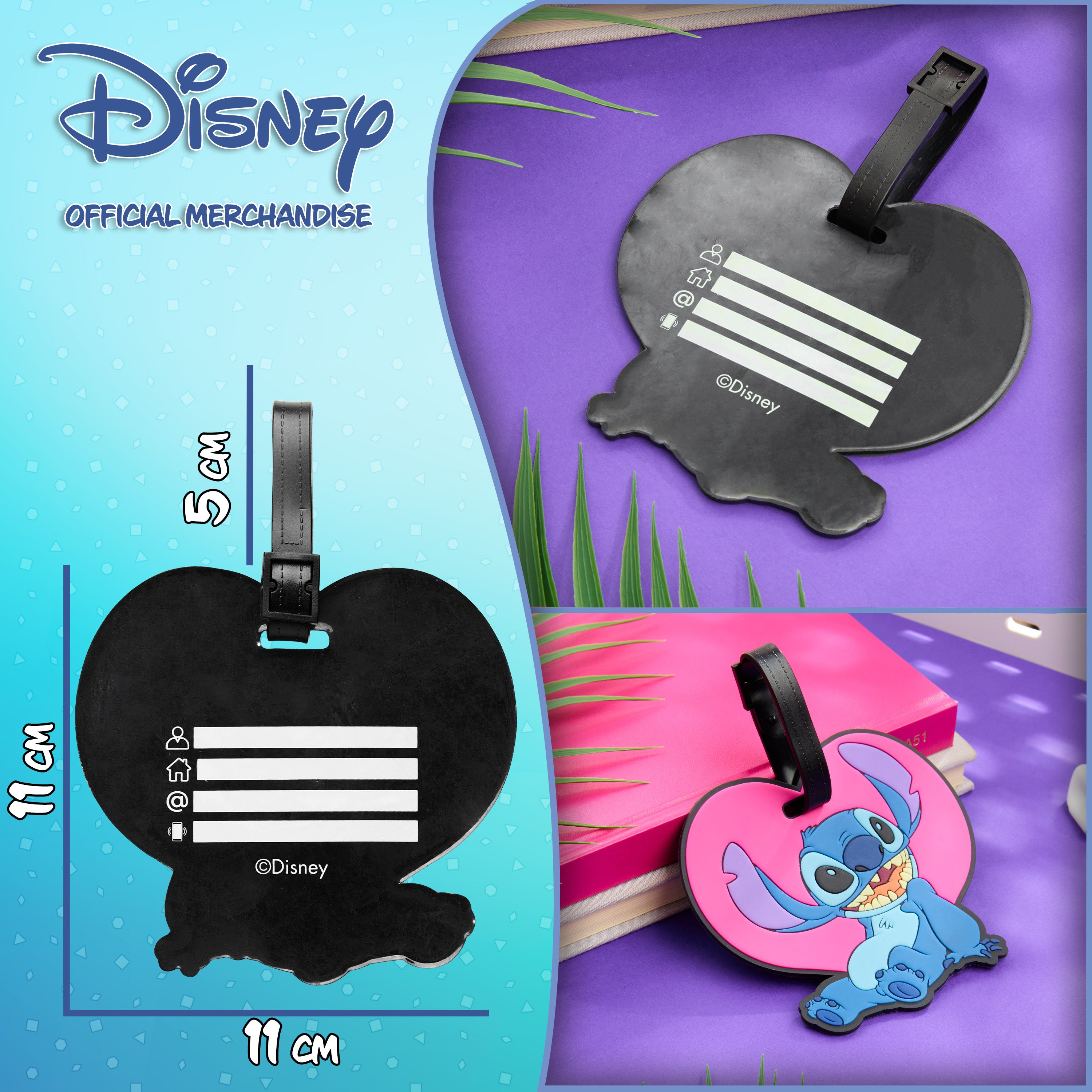 disney-tiquette-valise-stitch-pvc-adresse image 6
