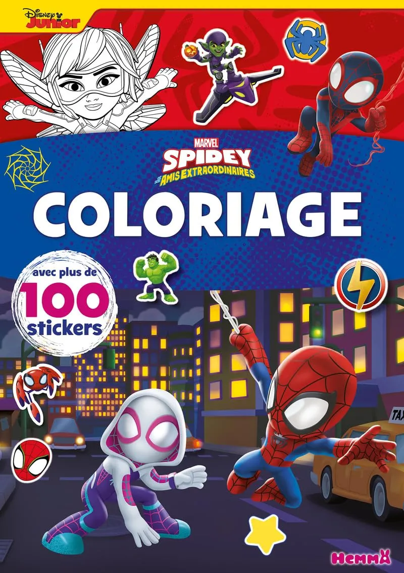 marvel-spidey-coloriage-stickers-100-d-s-4-ans image 1