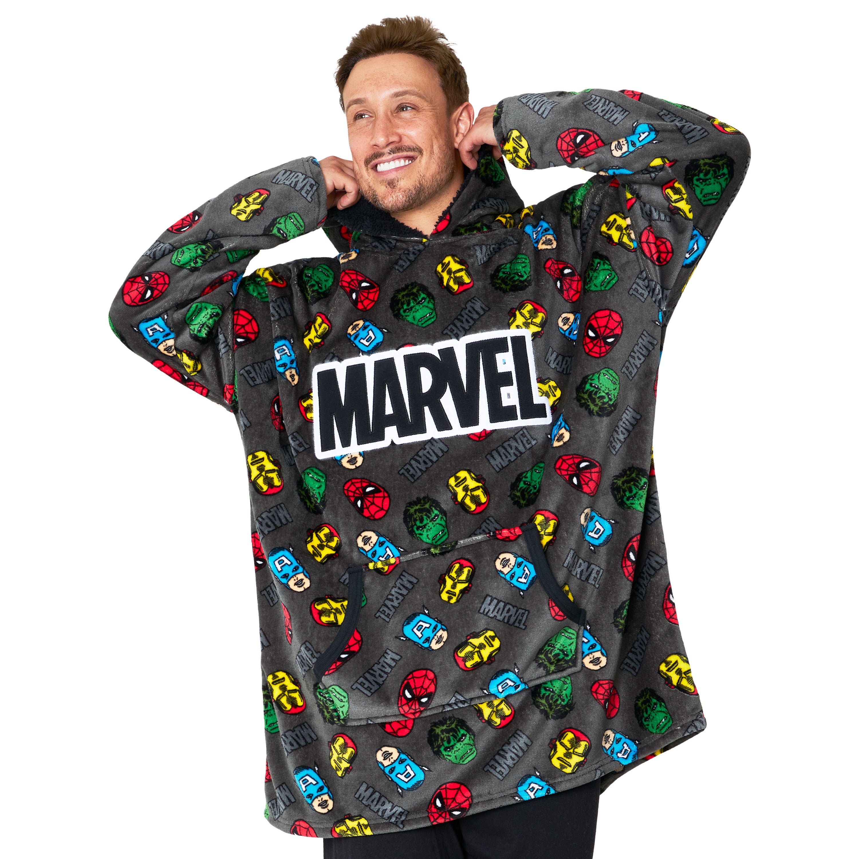 get-trend-marvel-sweat-plaid-homme-polaire-iron-man image 1