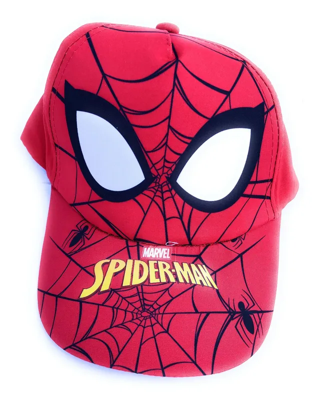 marvel-spider-man-casquette-enfant-rouge-toile-d-araign-e image 1