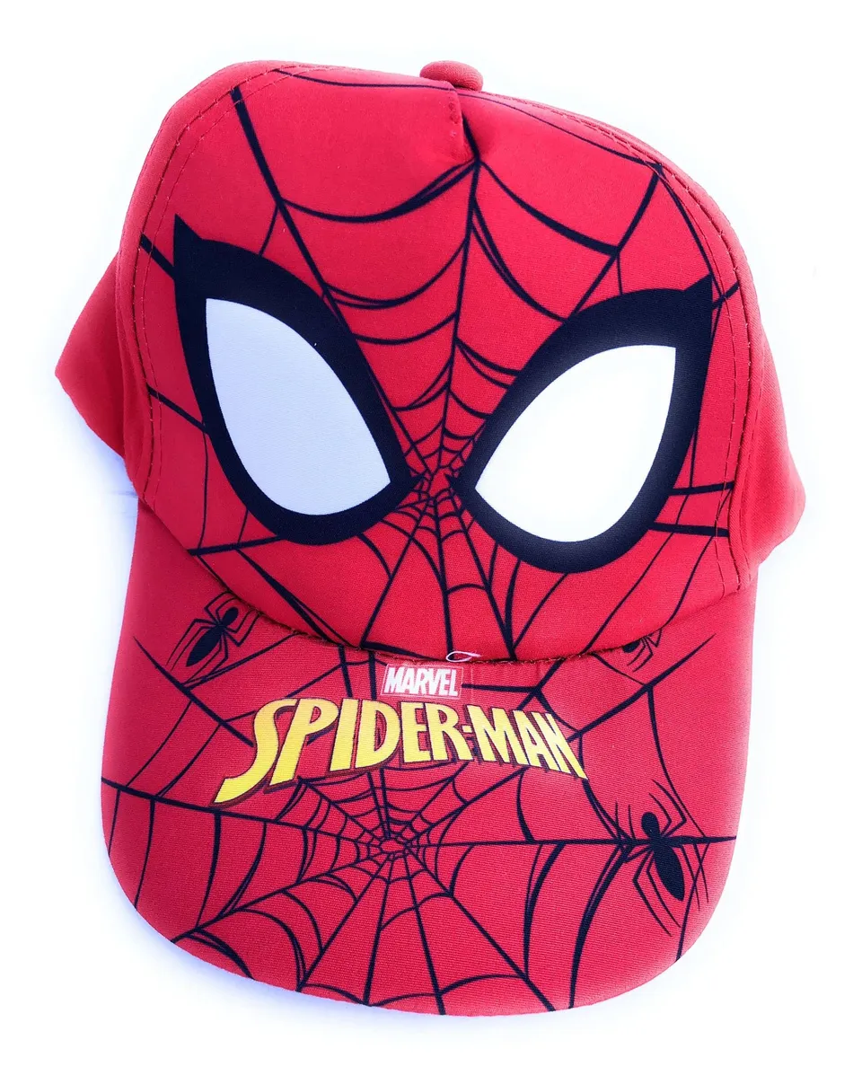 marvel-spider-man-casquette-enfant-rouge-toile-d-araign-e image 1