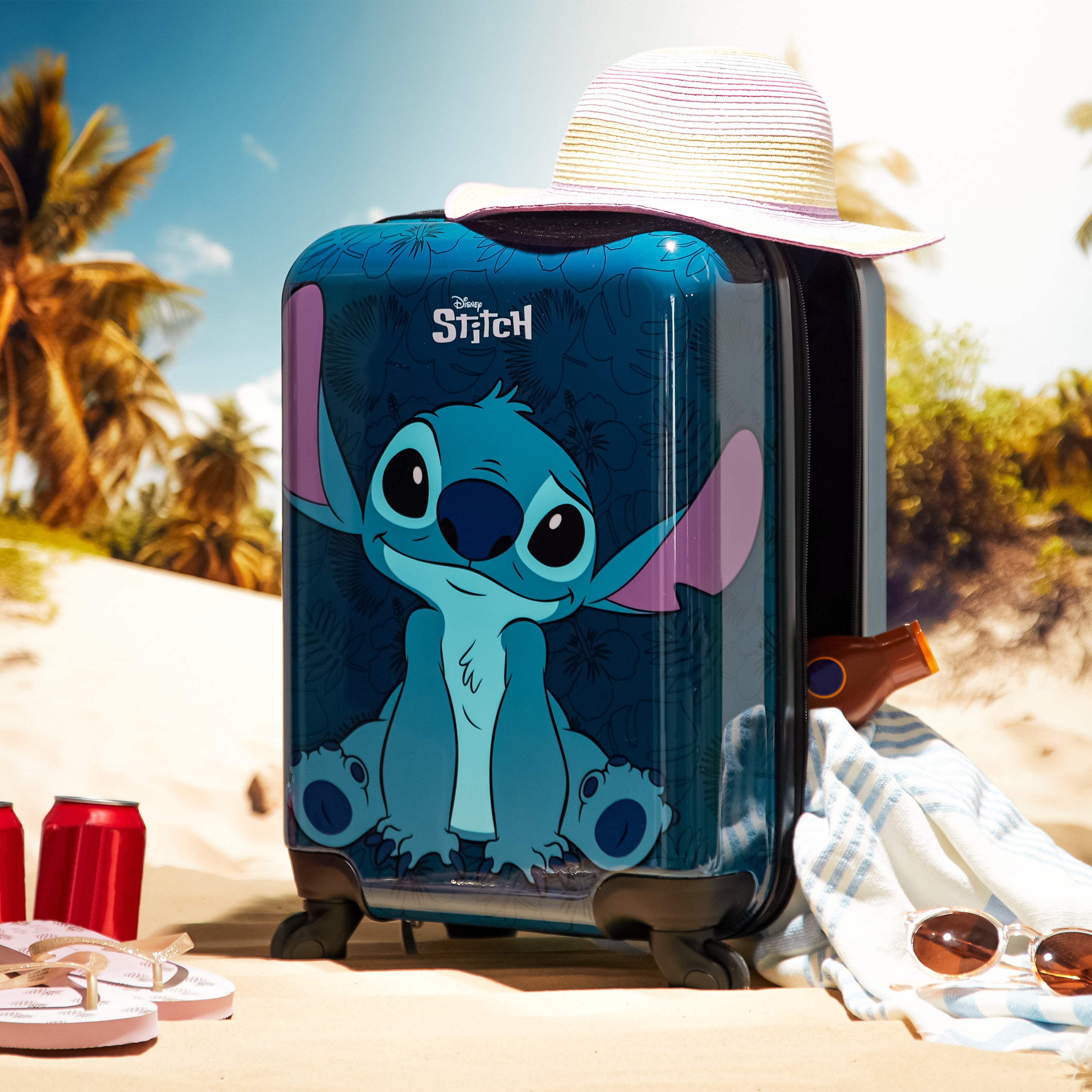 disney-stitch-valise-cabine-enfant-roulettes-bleu-fonc-49-cm image 3
