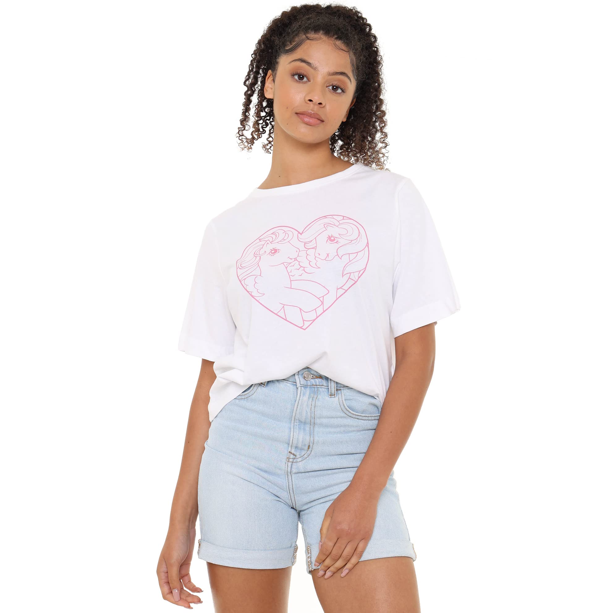 my-little-pony-crop-top-c-ur-line-art-blanc-boxy-femme-cotton-soul image 2