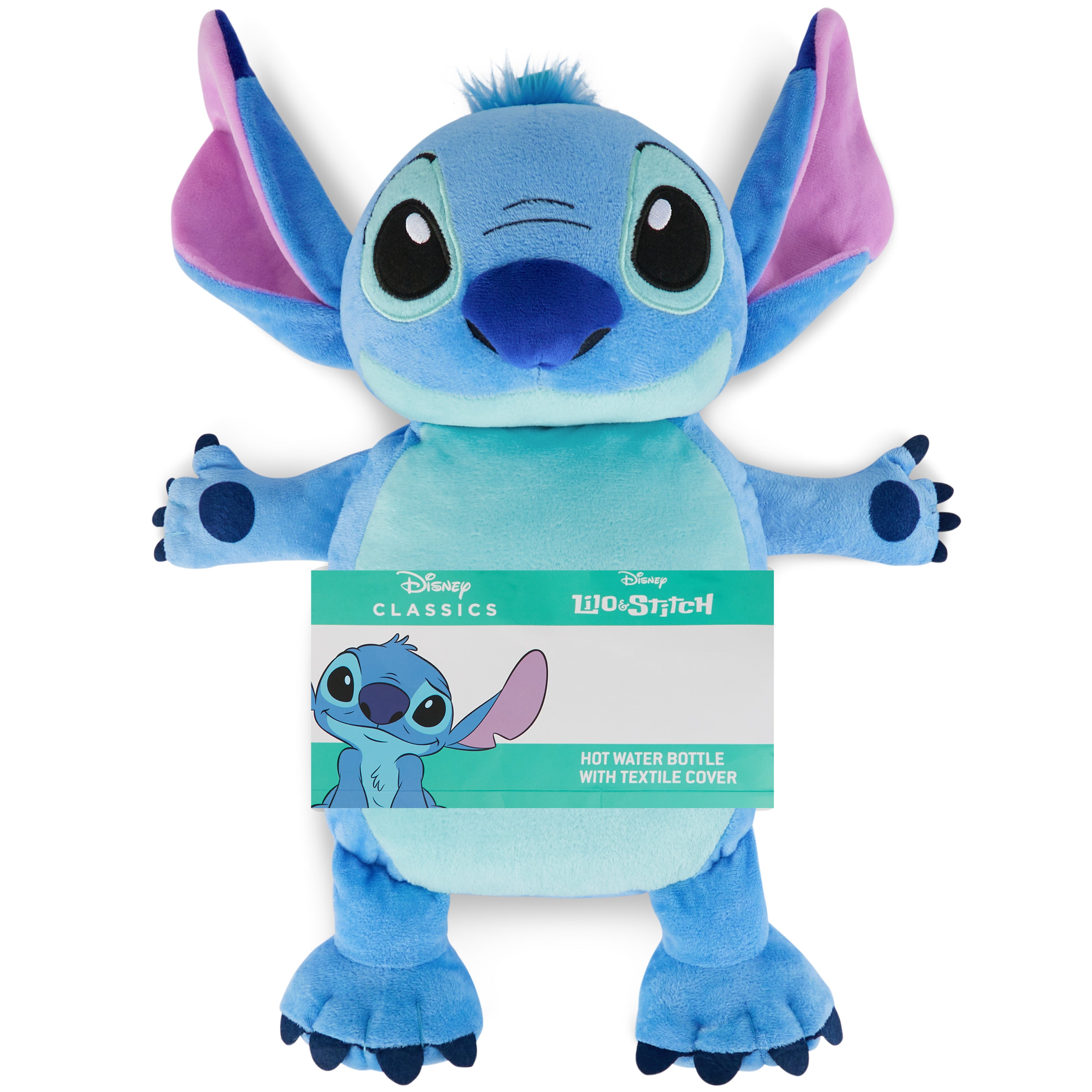 disney-stitch-bouillotte-750-ml-housse-peluche-3d-bleue image 1