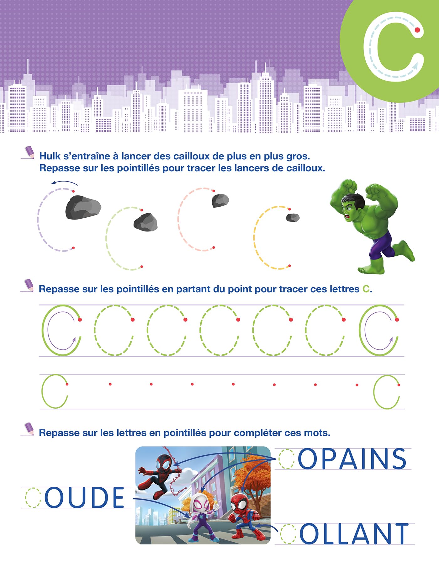 spidey-cahier-effa-able-lettres-majuscules-enfant-marvel image 5