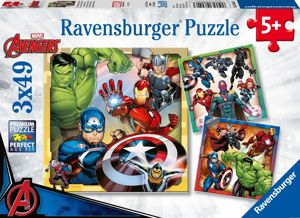 ravensburger-avengers-puzzle-enfant-3x49-pi-ces-5-ans image 1