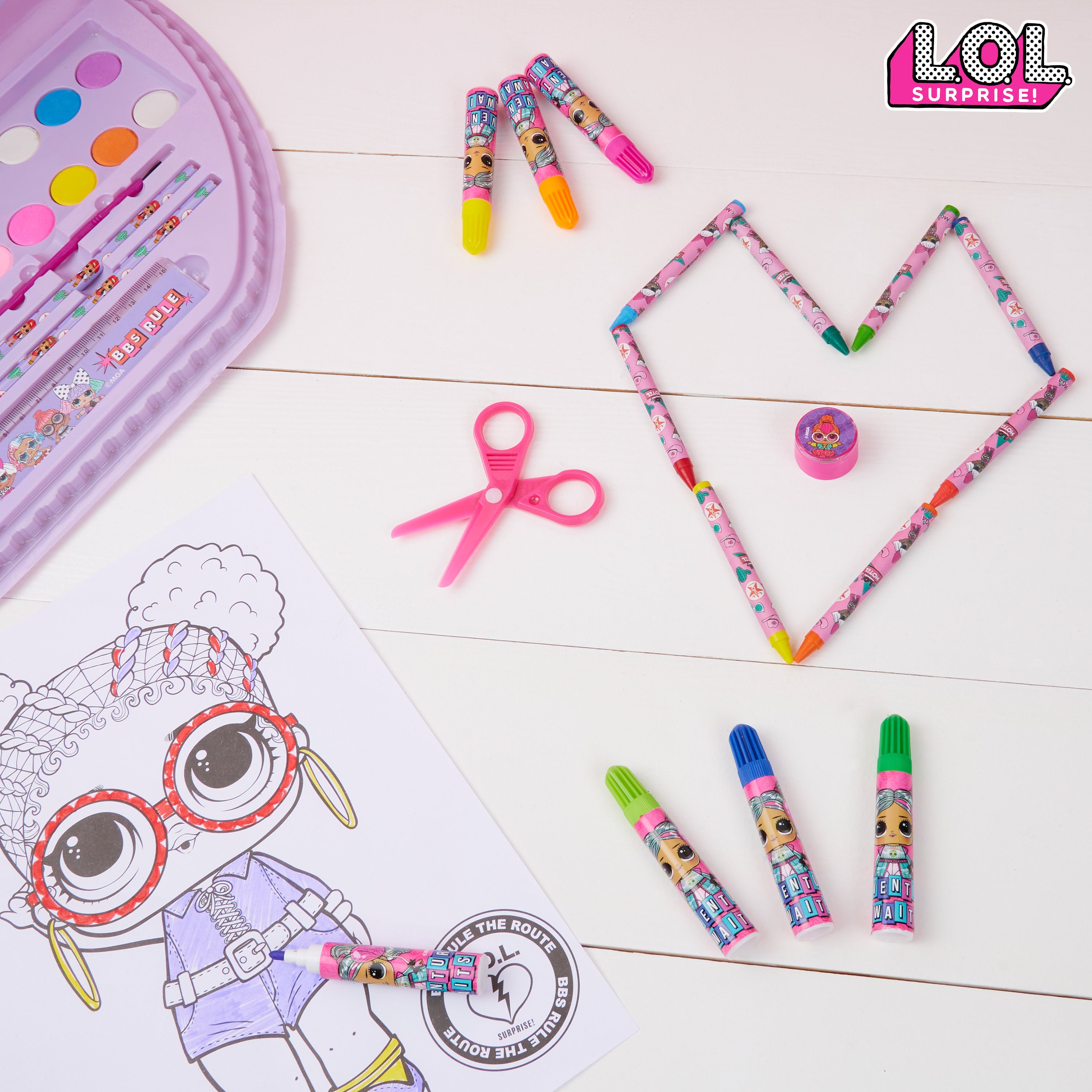 l-o-l-surprise-painting-art-set-kit-coloriage-rose-40-pi-ces image 2