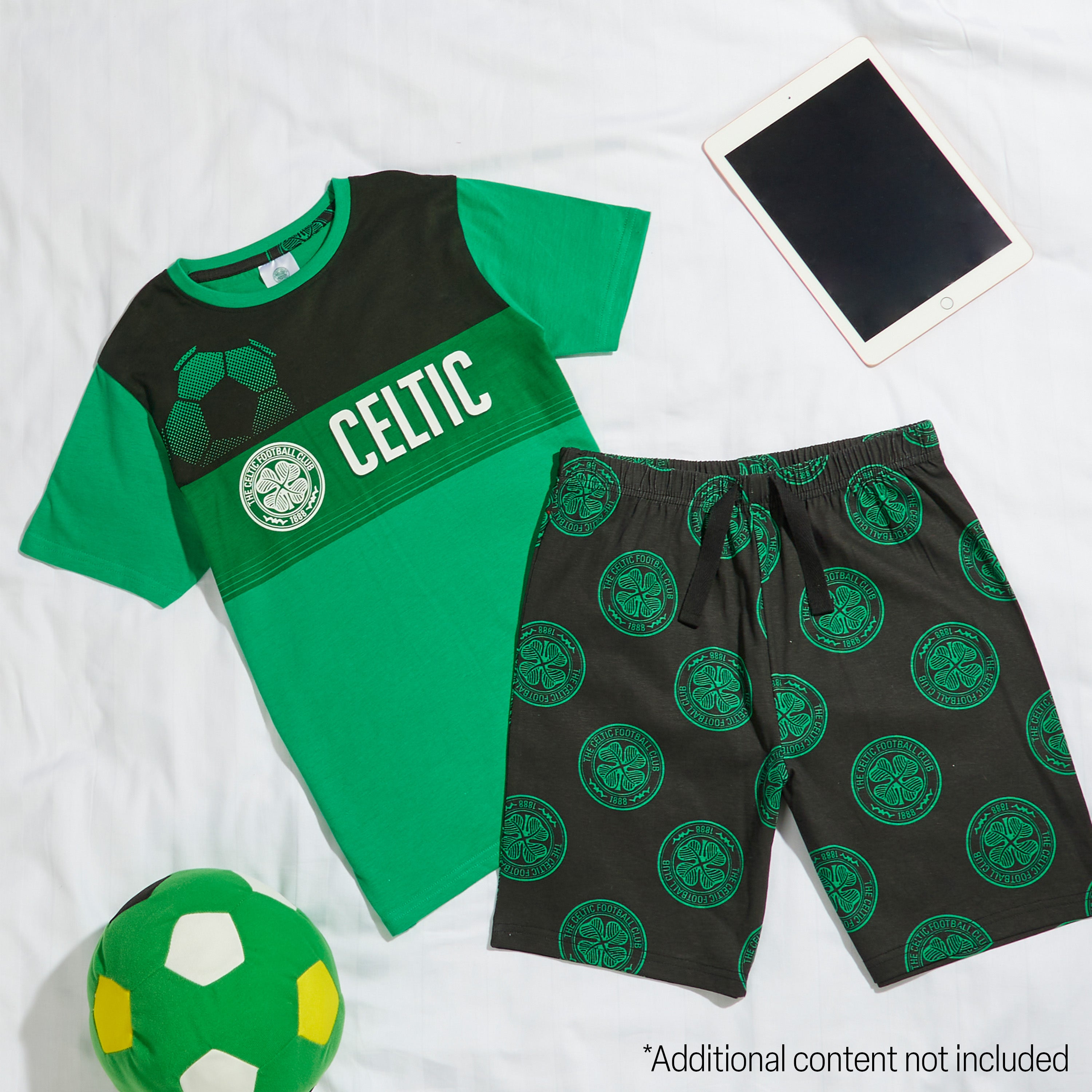 celtic-fc-pyjama-short-gar-on-vert-noir-respirant image 2
