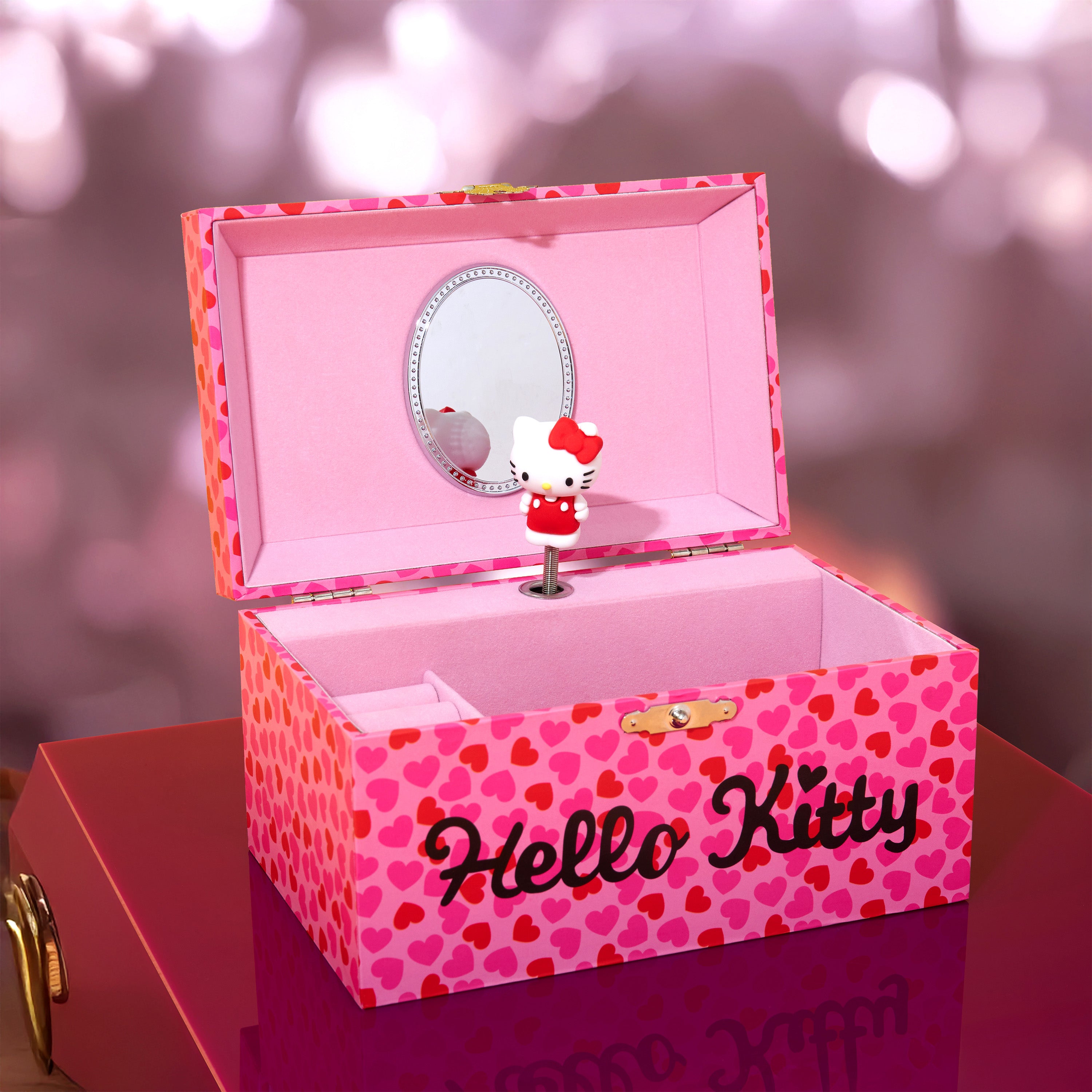 hello-kitty-bo-te-bijoux-musicale-figurine-rangement-bagues image 5