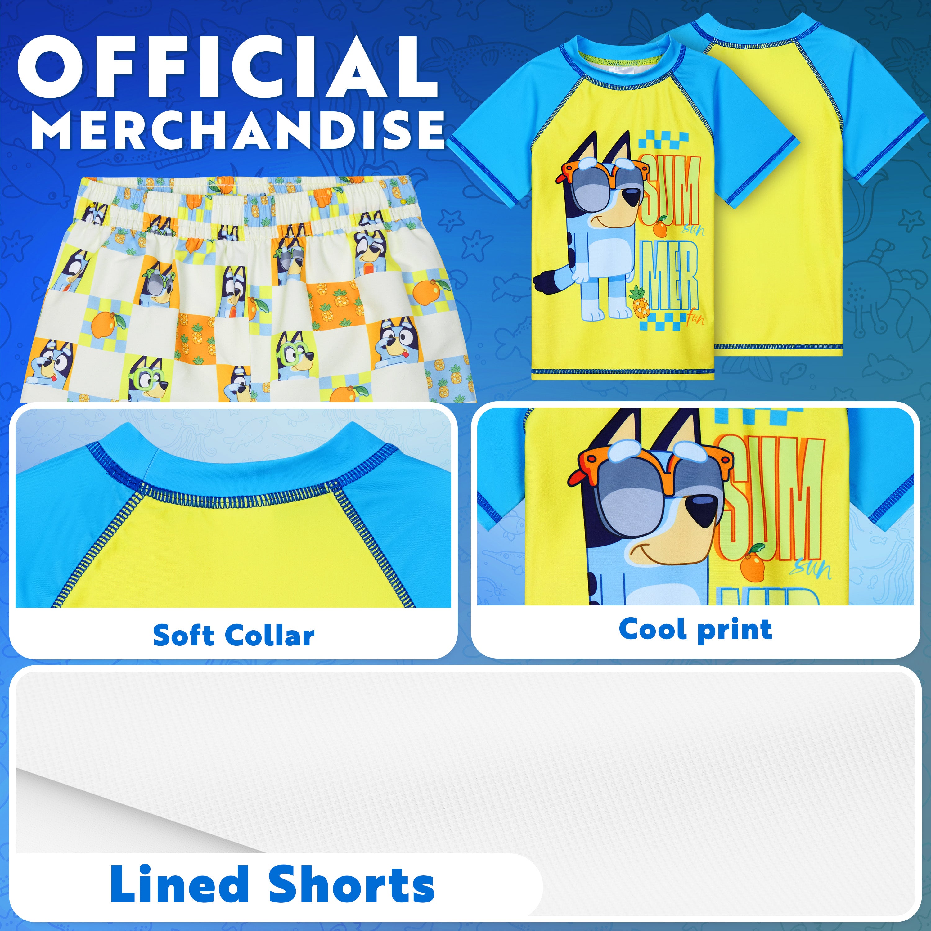 bluey-maillot-de-bain-gar-on-2-pi-ces-4-5-ans image 4