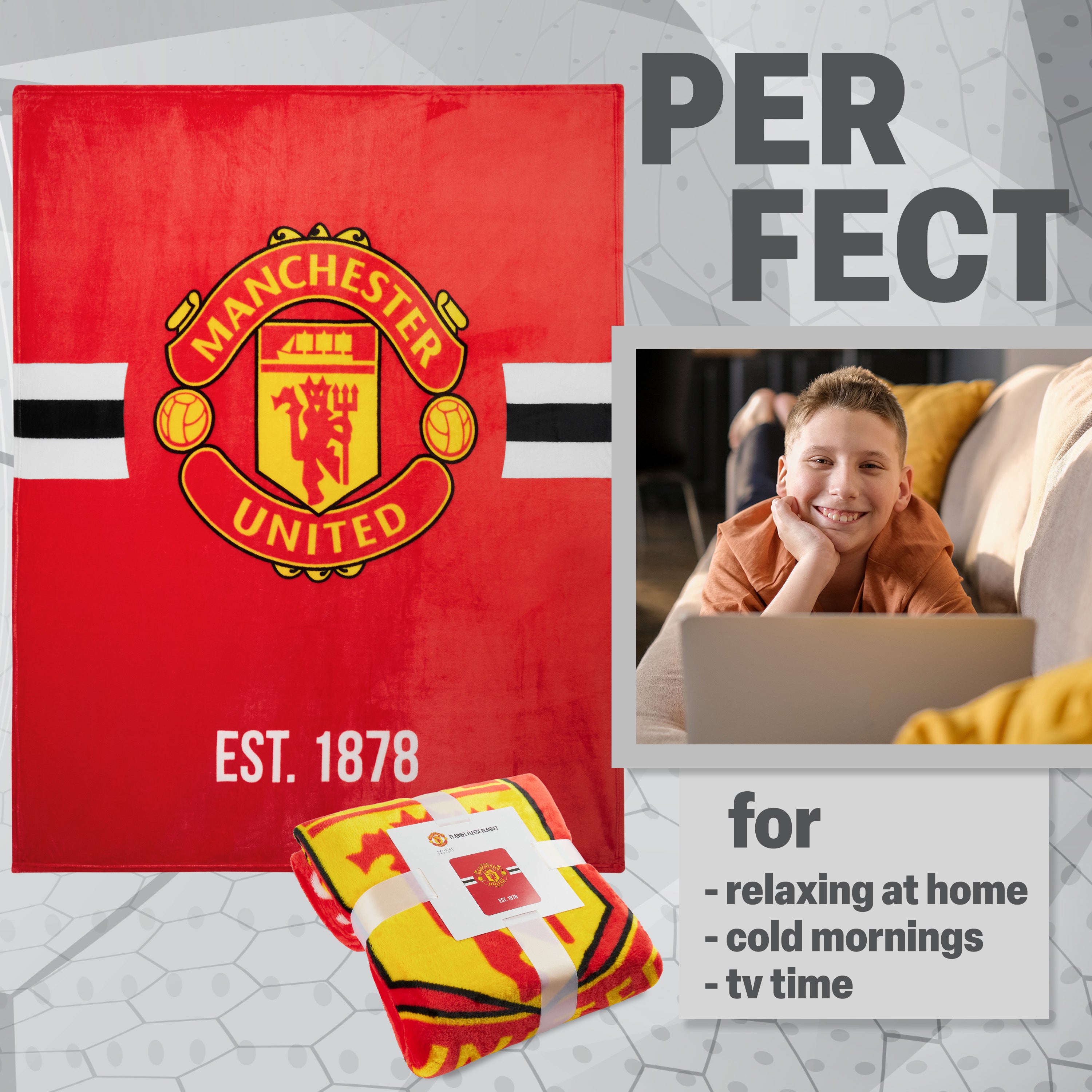 manchester-united-plaid-polaire-150x127-cm-supporter-football image 3