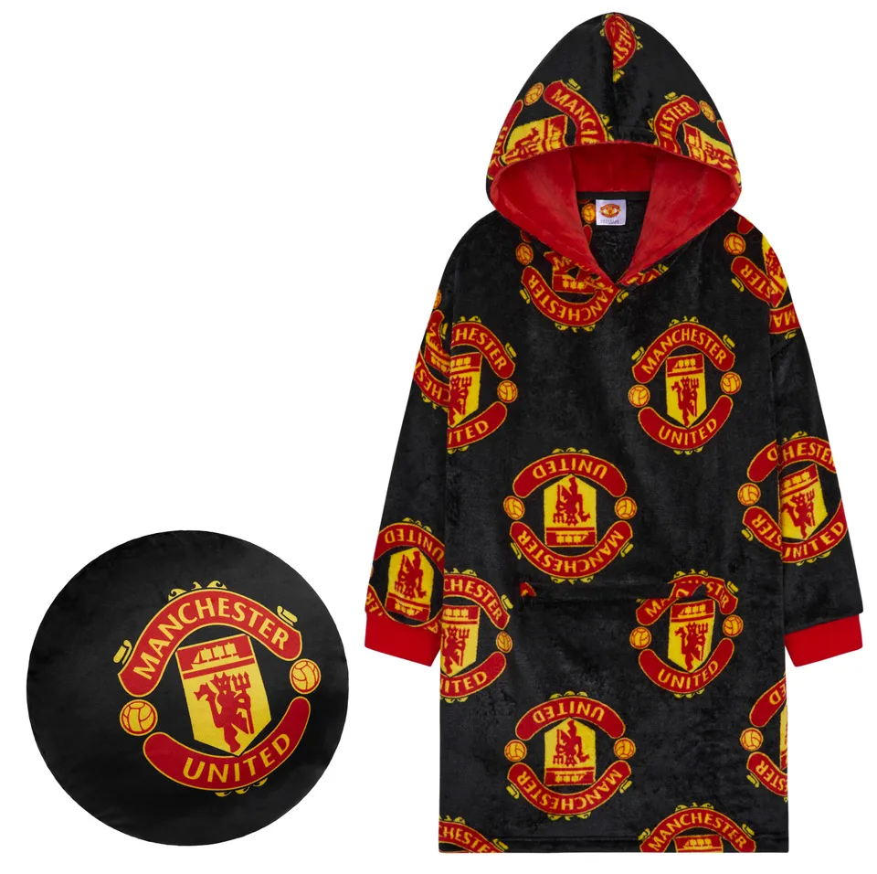 manchester-united-sweat-plaid-gar-on-polaire-oversize image 1