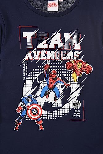 avengers-t-shirt-manches-longues-gar-on-bleu-marine-8-ans image 7