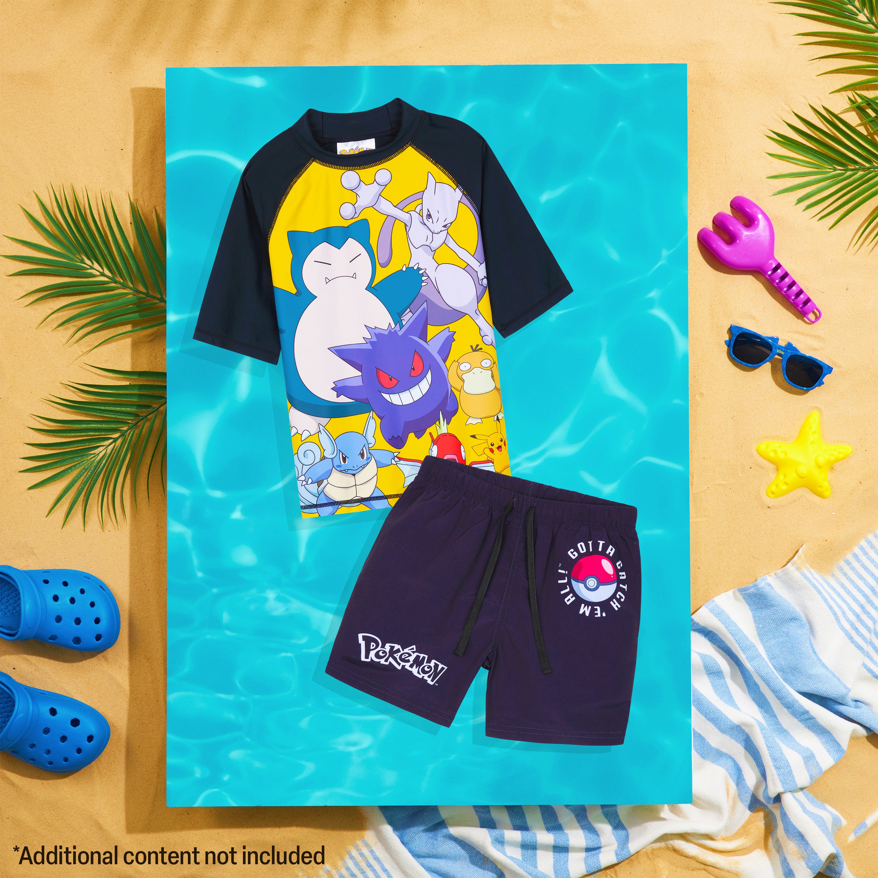 pok-mon-boys-maillot-de-bain-gar-on-2-pi-ces-short-haut-5-6-ans image 5