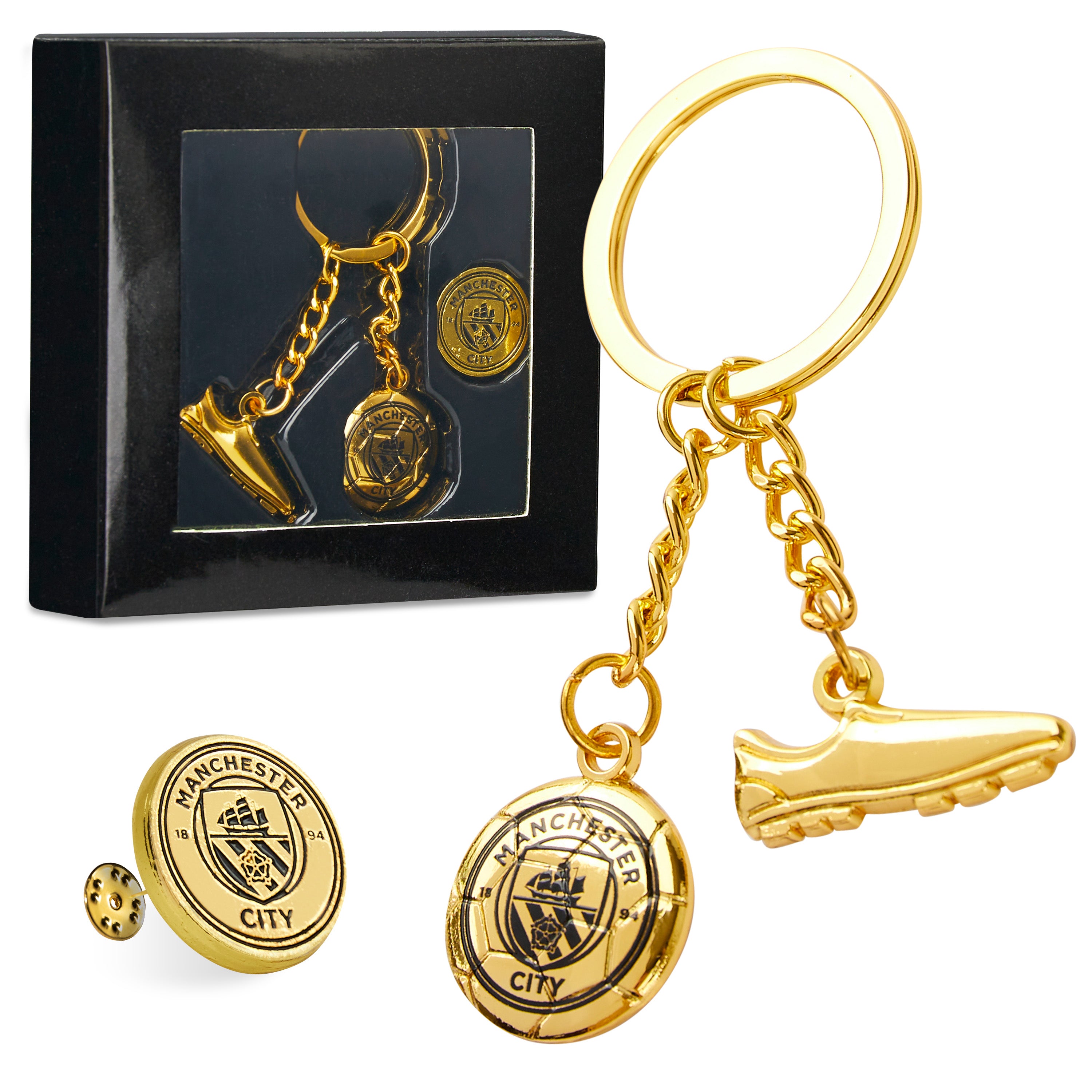 manchester-city-coffret-porte-cl-s-pin-s-supporter image 1