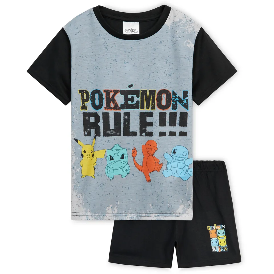 pok-mon-boys-pyjama-court-gar-on-7-8-ans-coton-respirant image 1