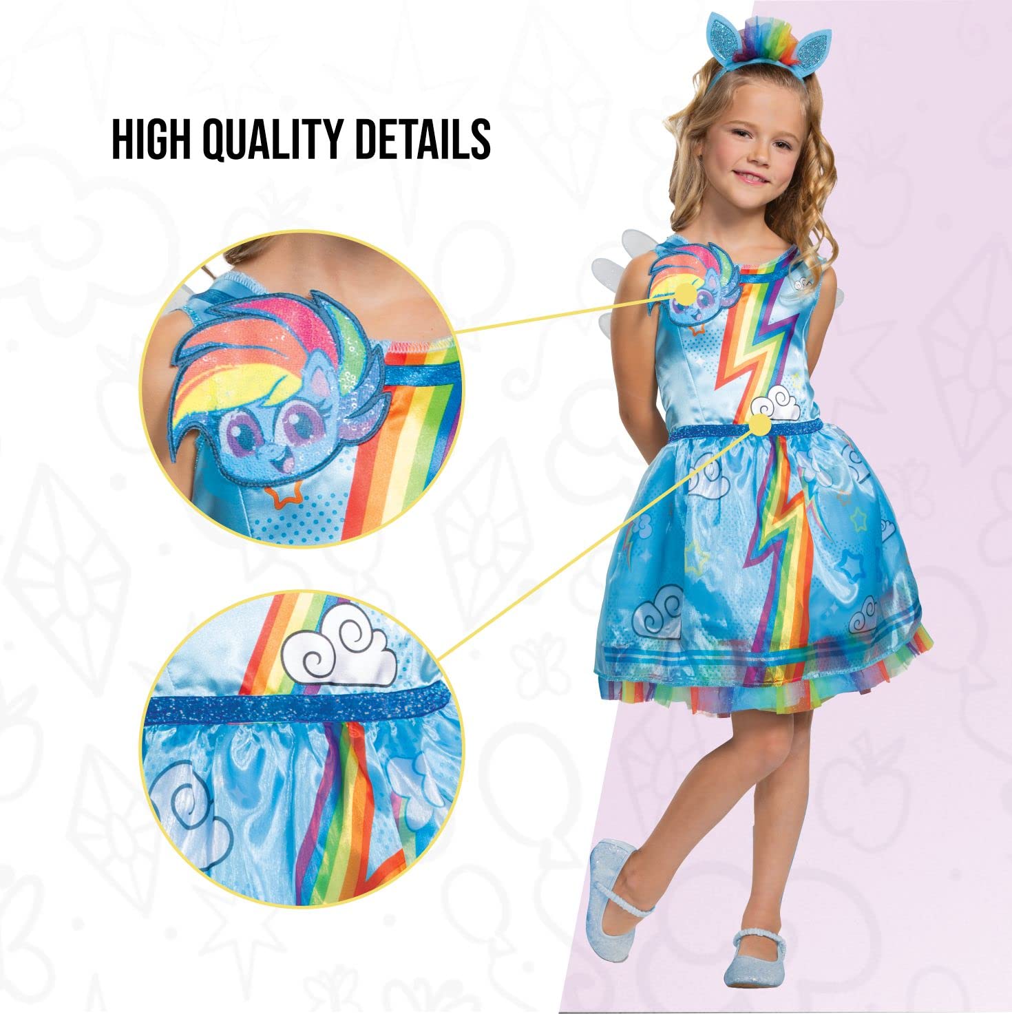 my-little-pony-rainbow-dash-d-guisement-fille-taille-s image 6