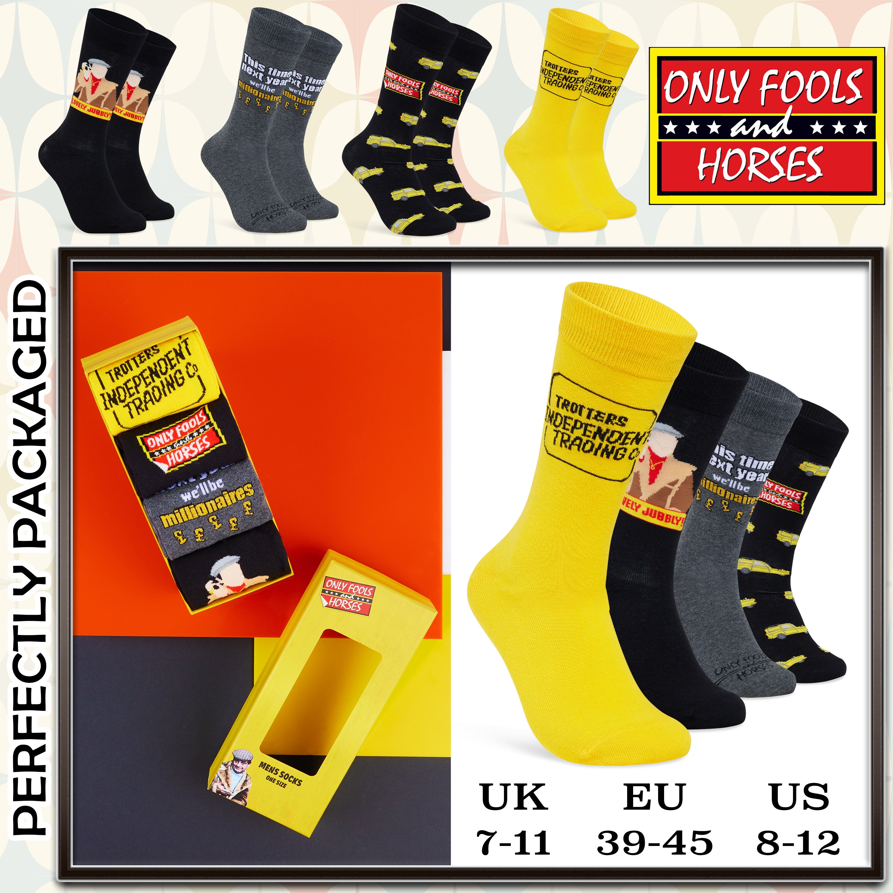 only-fools-and-horses-chaussettes-homme-lot-de-4-coton-humour image 6