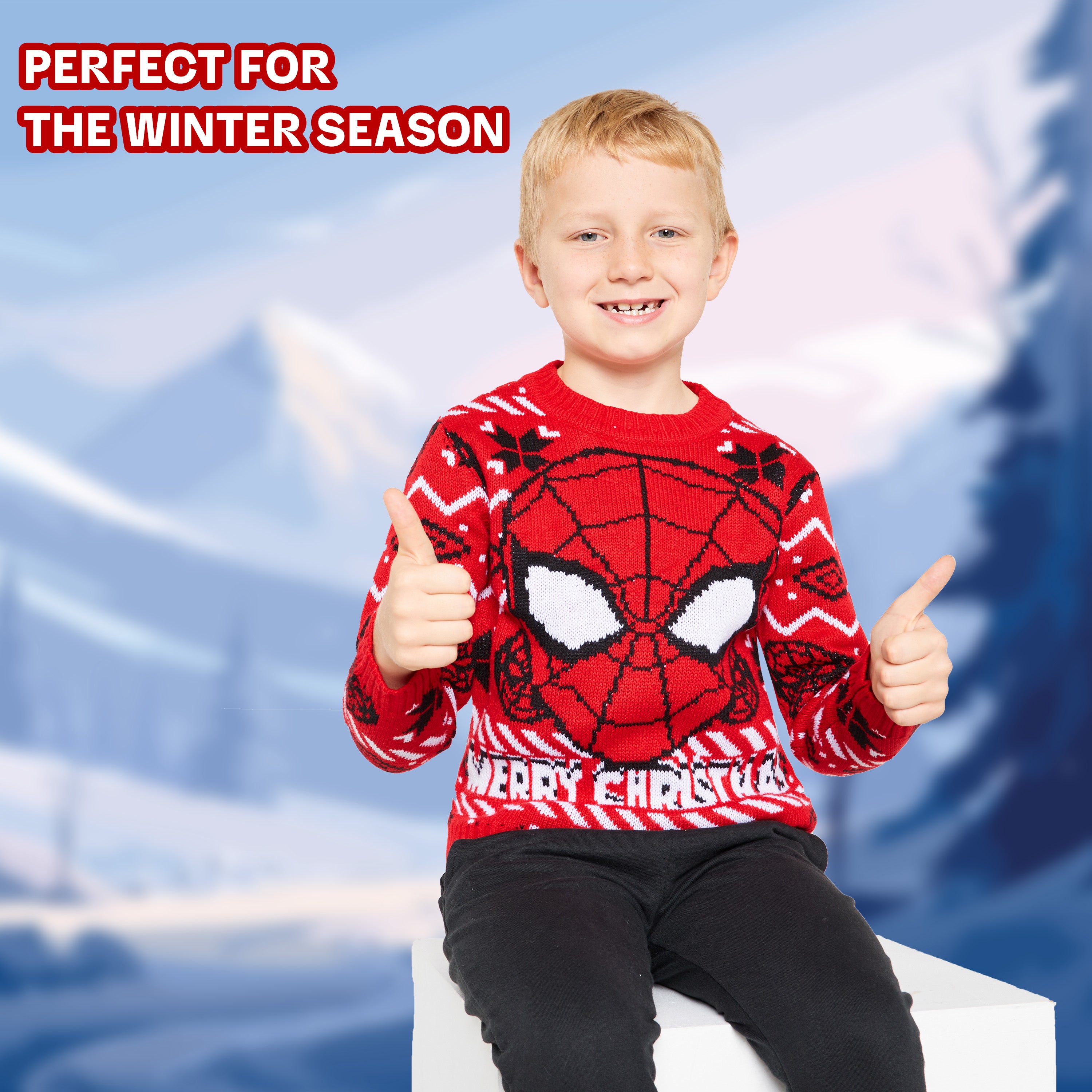 marvel-pull-no-l-gar-on-spiderman-tricot-chaud-4-12-ans image 5
