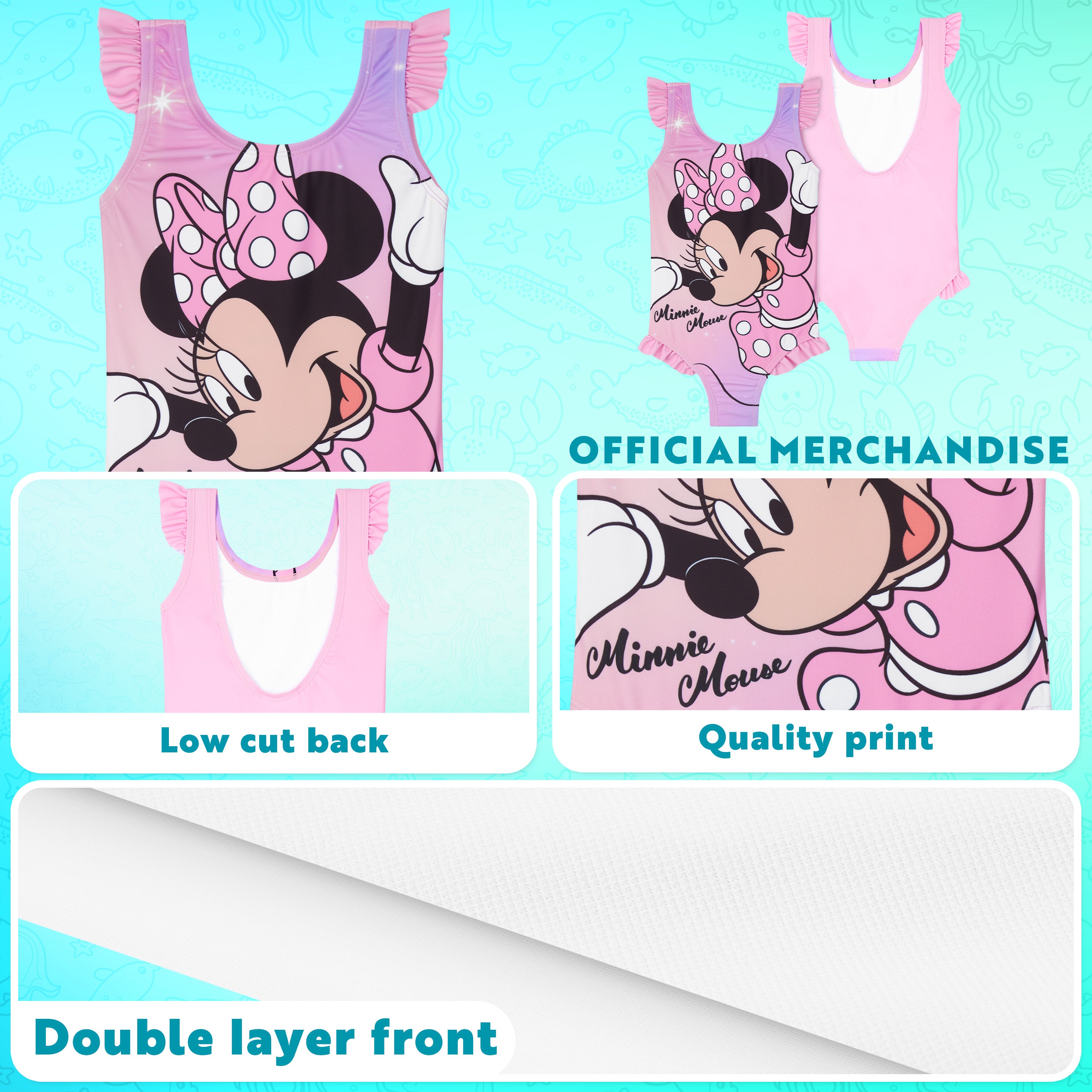 minnie-mouse-maillot-bain-fille-une-pi-ce-4-5-ans image 4