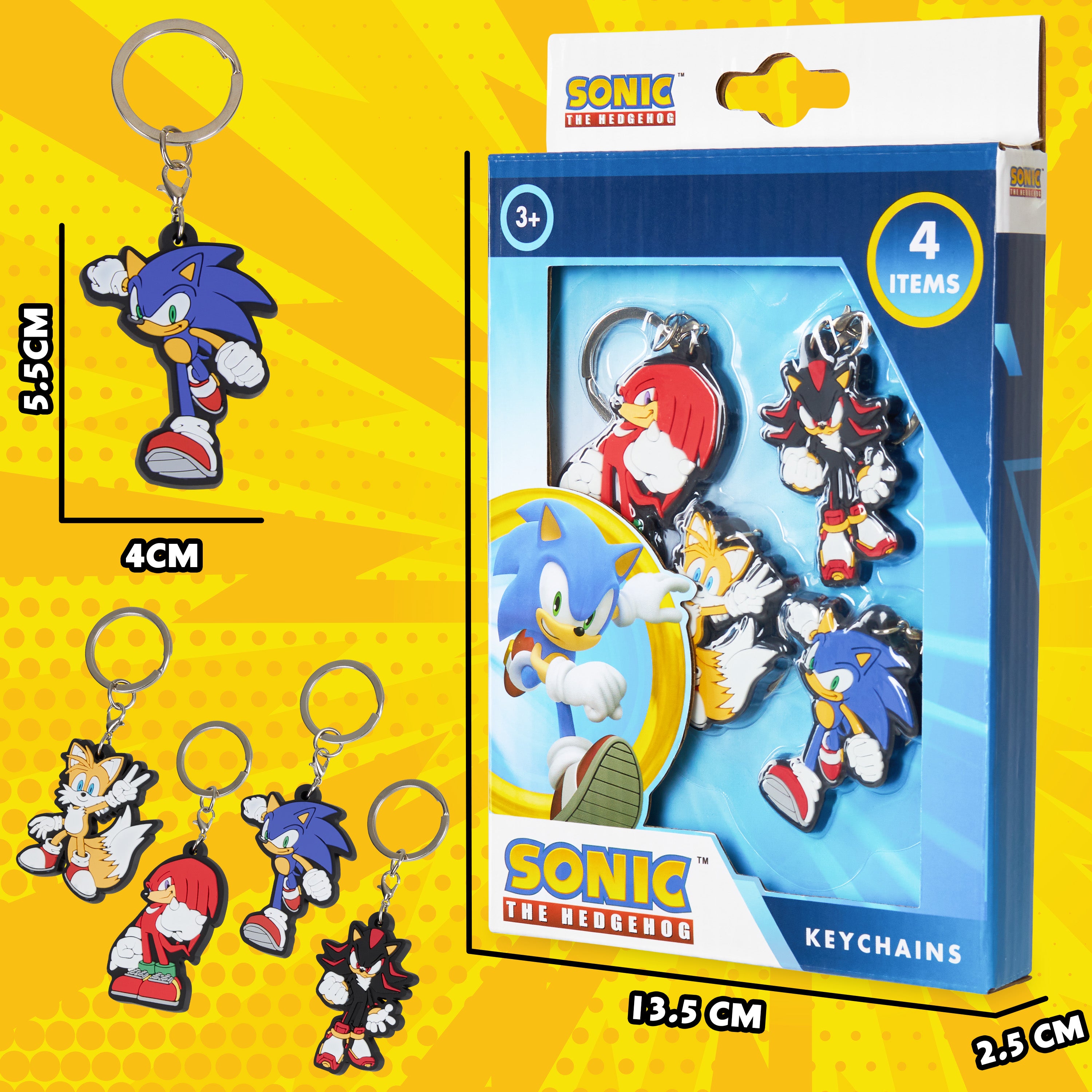 sonic-porte-cl-s-caoutchouc-lot-4-figurines-enfant image 7