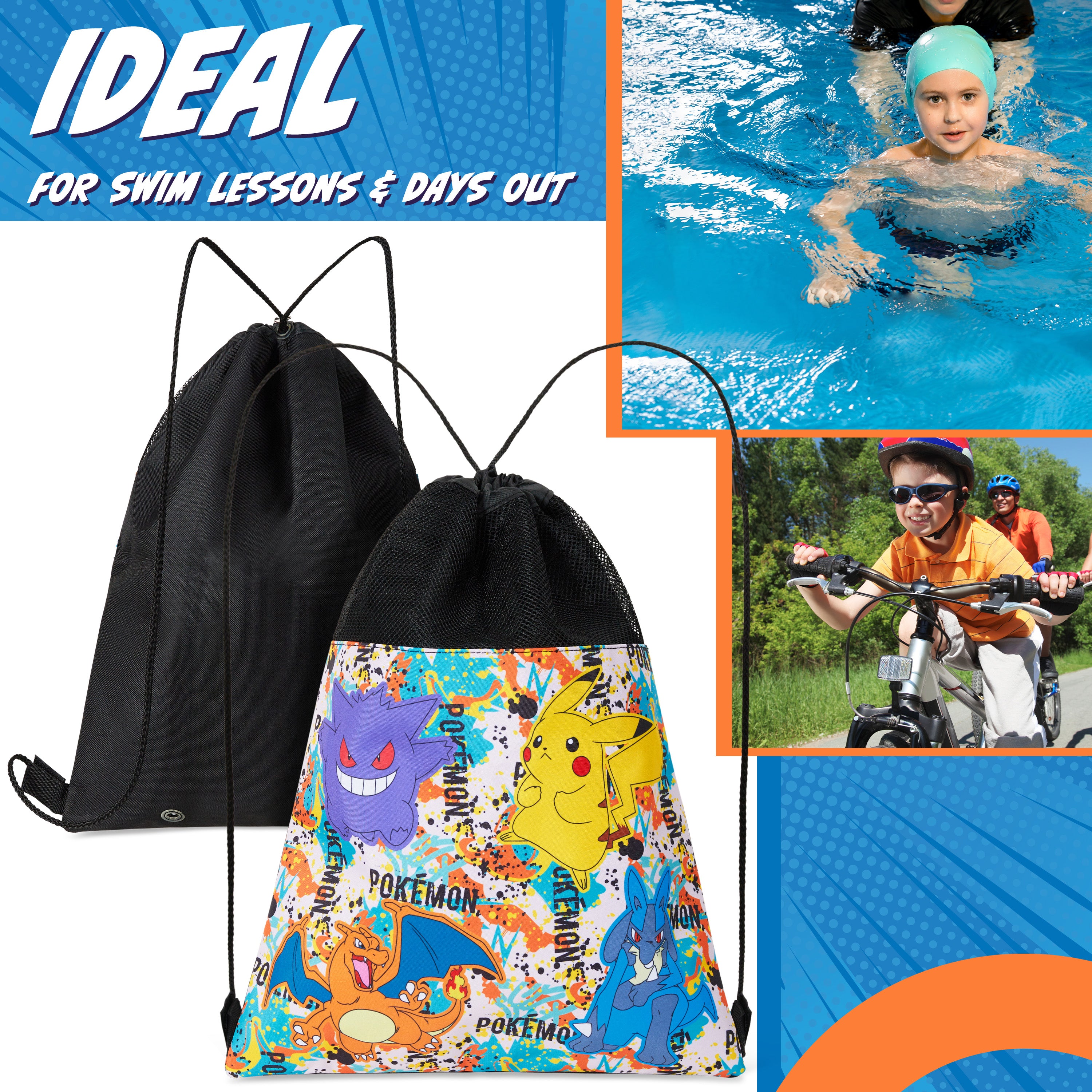 pok-mon-sac-ficelle-enfant-piscine-sport-pikachu image 4