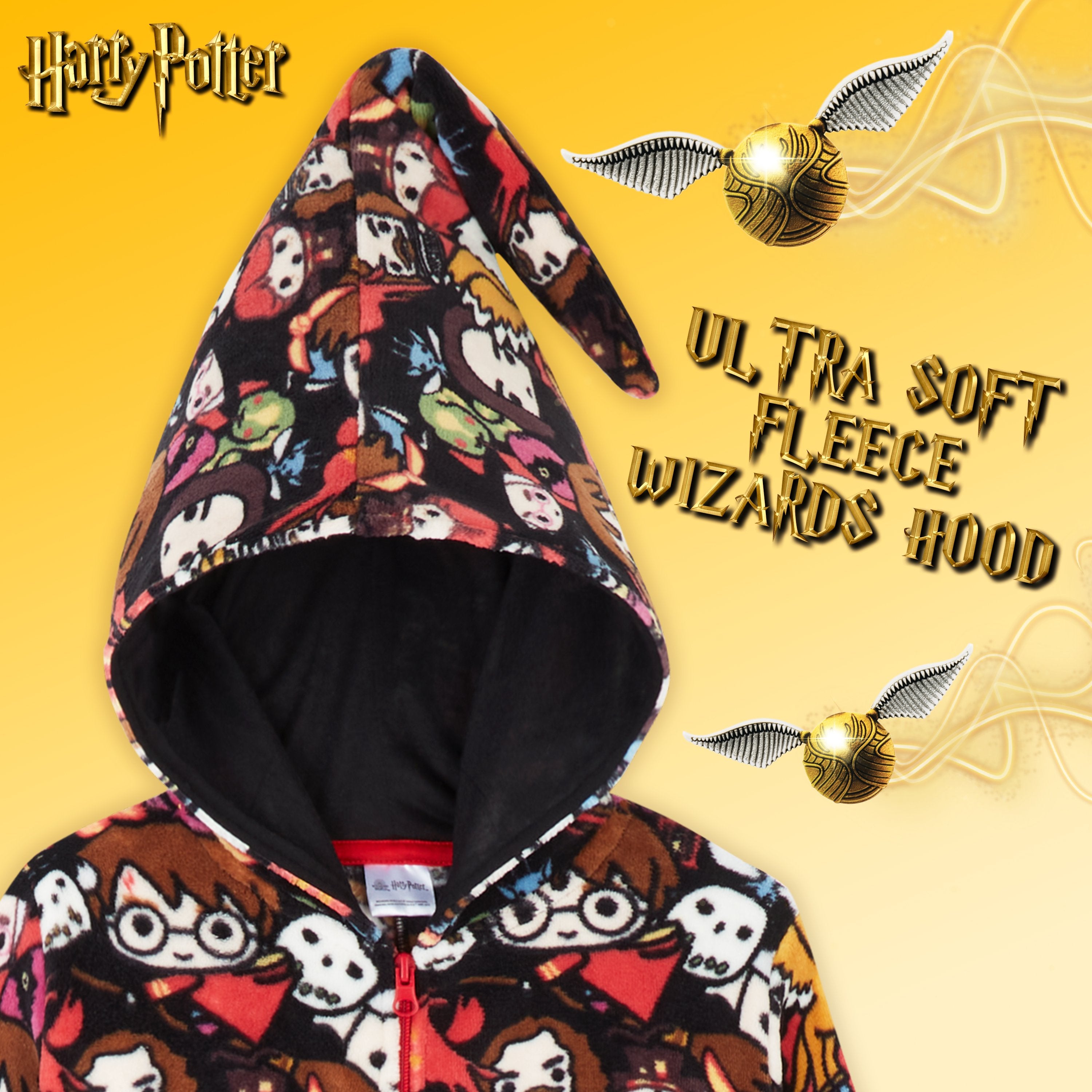 harry-potter-combinaison-pyjama-fille-polaire-7-8-ans-capuche image 5