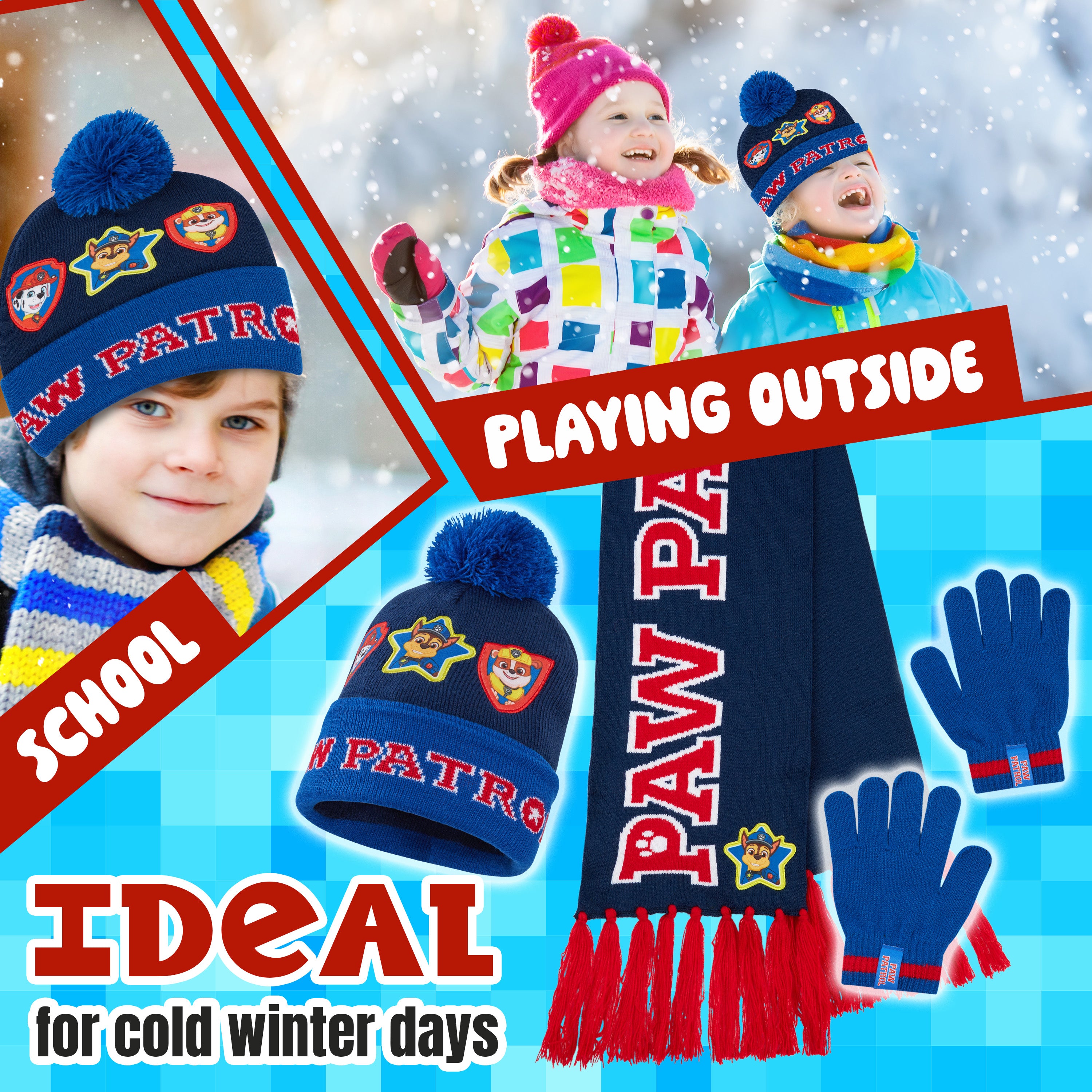 pat-patrouille-ensemble-hiver-bonnet-charpe-gants-2-6-ans image 4