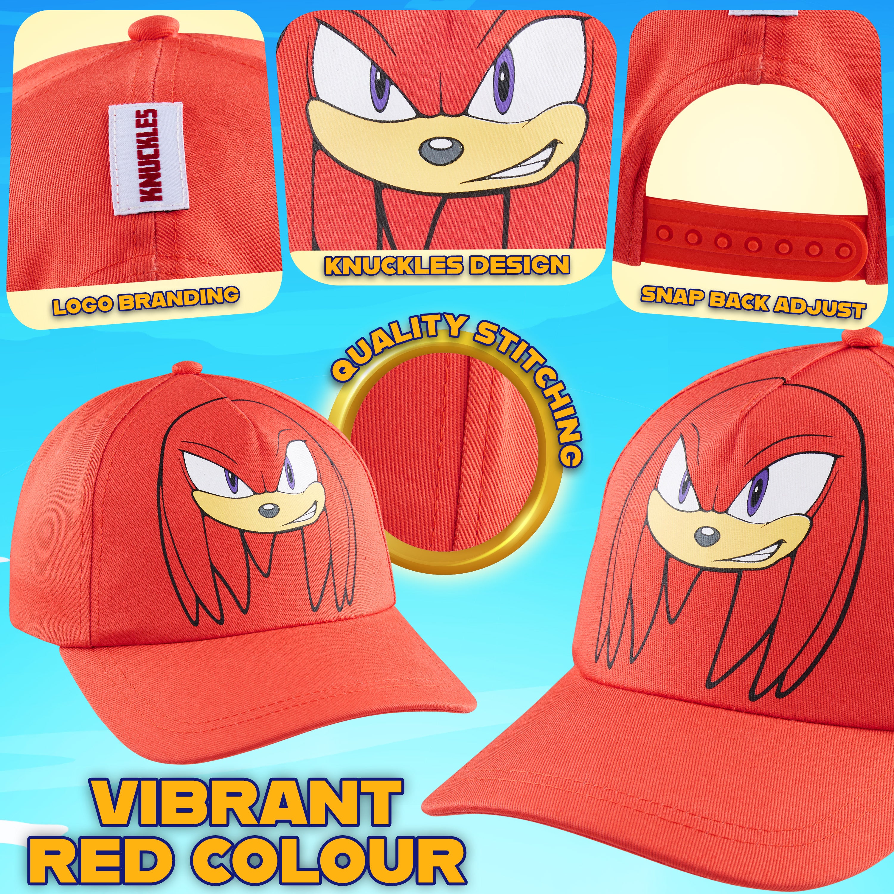 sonic-the-hedgehog-casquette-gar-on-baseball-r-glable image 4
