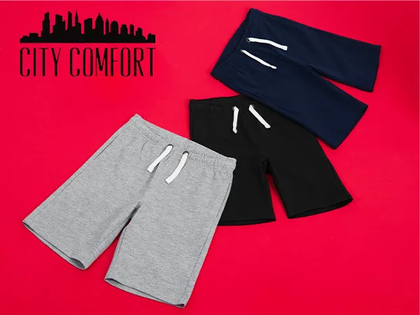 citycomfort-short-gar-on-sport-poches-coton-noir-9-10-ans image 1