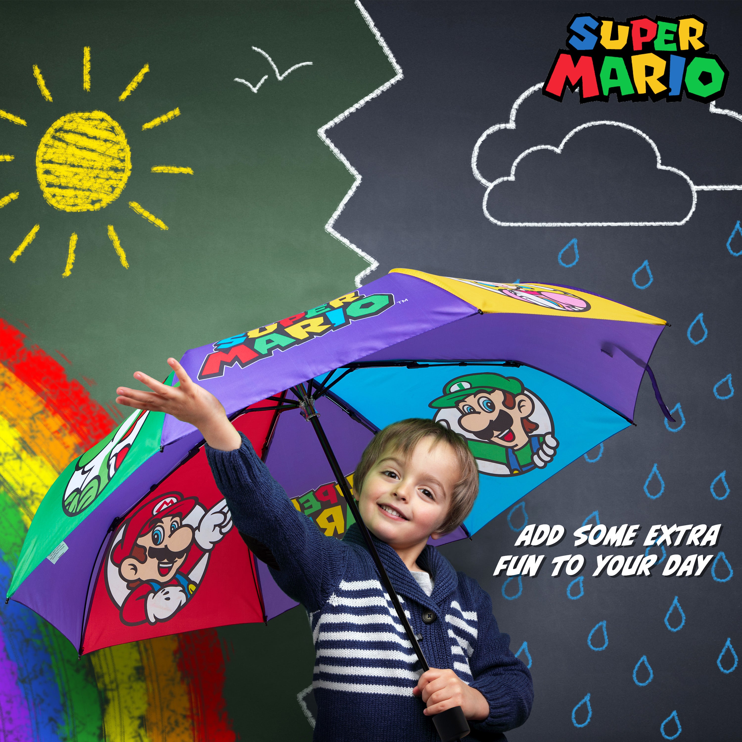 super-mario-parapluie-pliable-enfant-t-lescopique-l-ger image 5