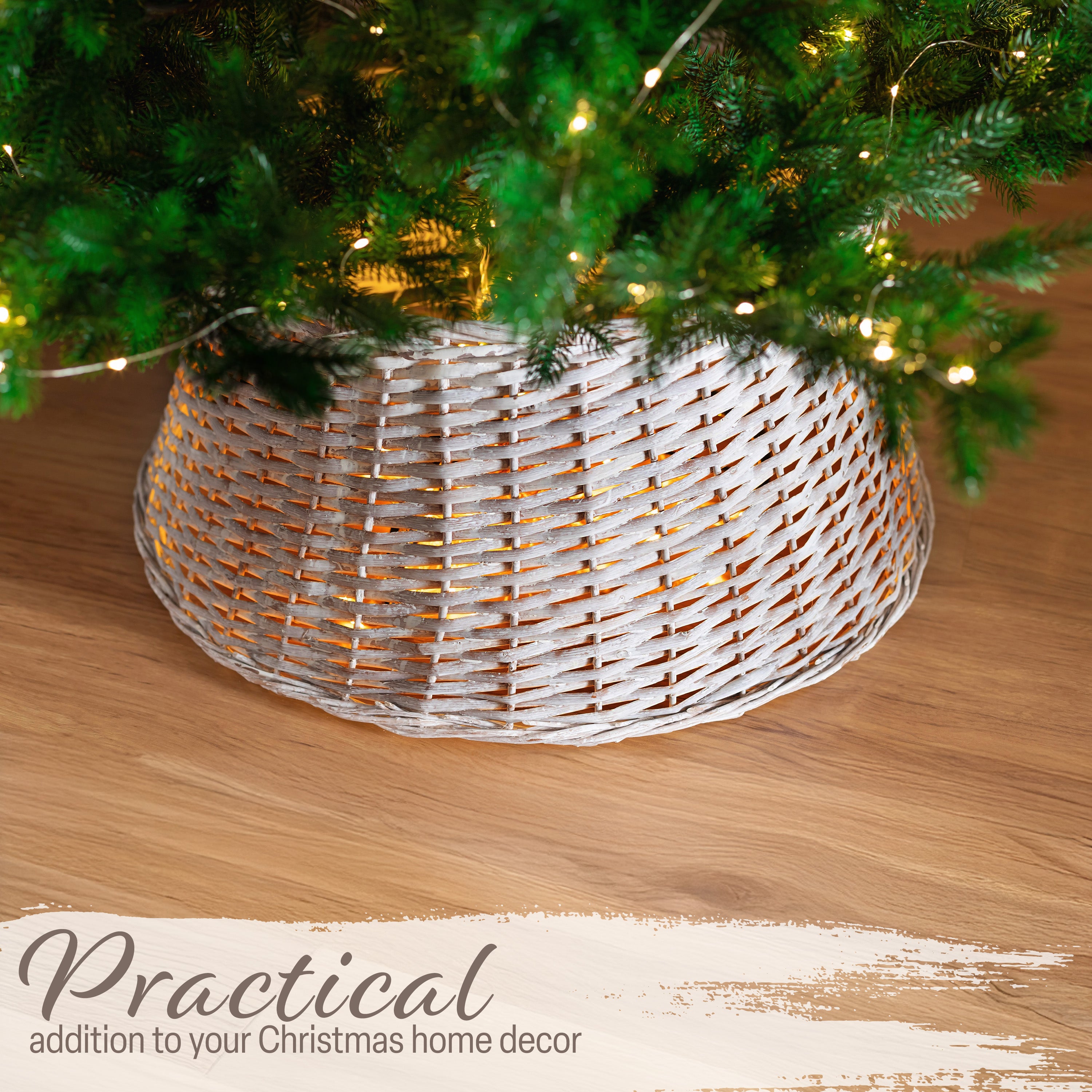 deco-express-jupe-sapin-no-l-tiss-e-beige-56-5-cm image 3