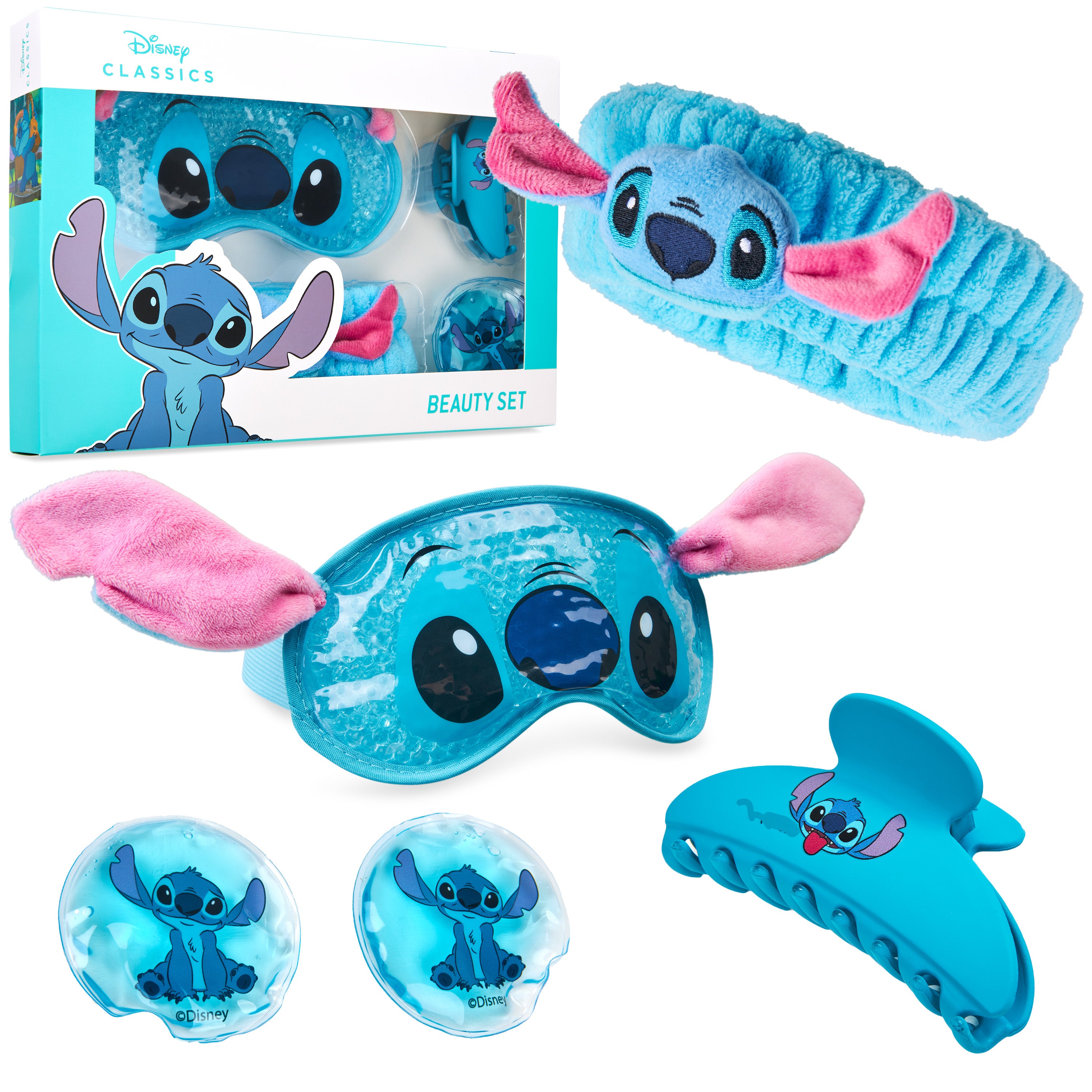 disney-stitch-set-beaut-masque-yeux-froid-bandeau-bleu image 1
