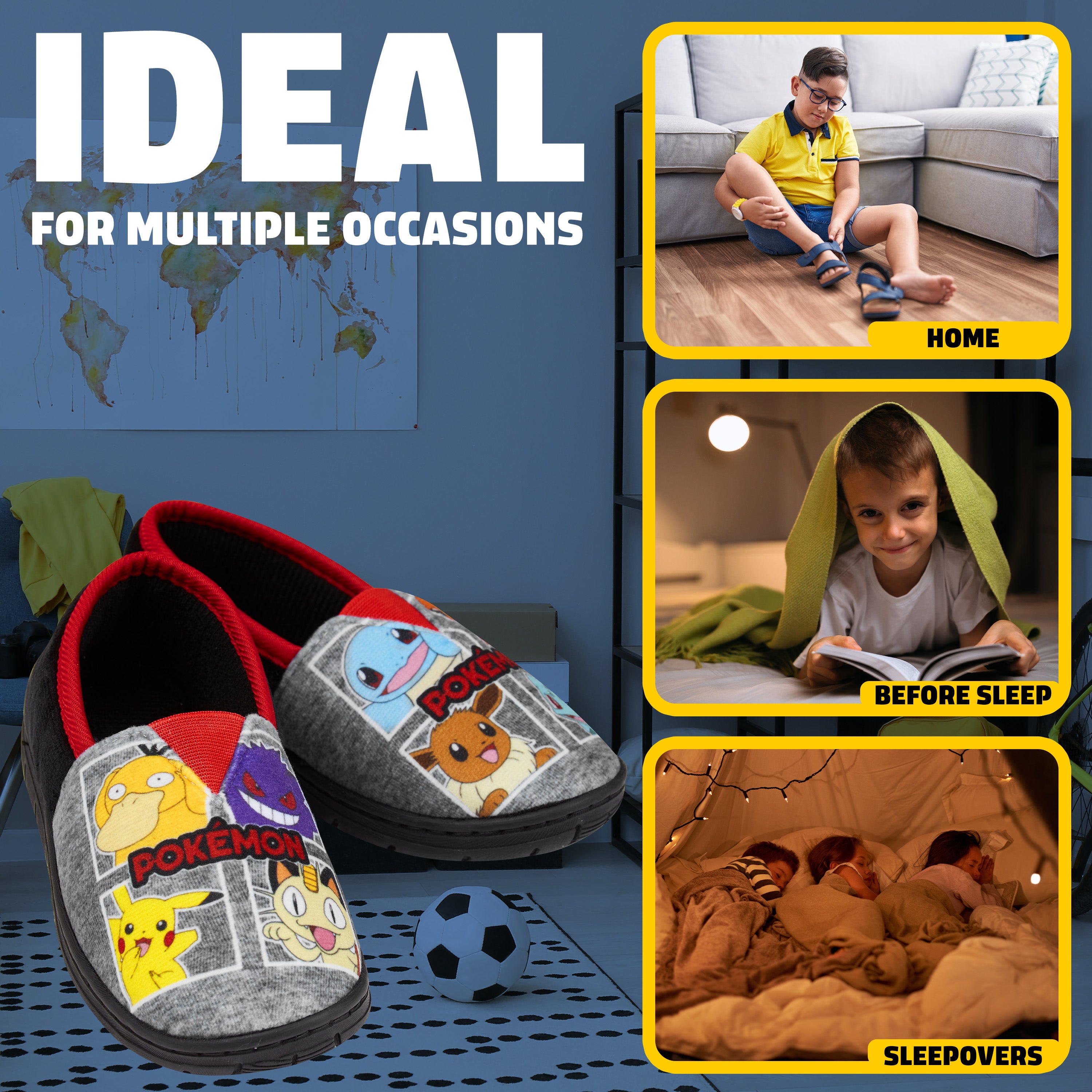 pok-mon-pikachu-chaussons-maison-gar-on image 4