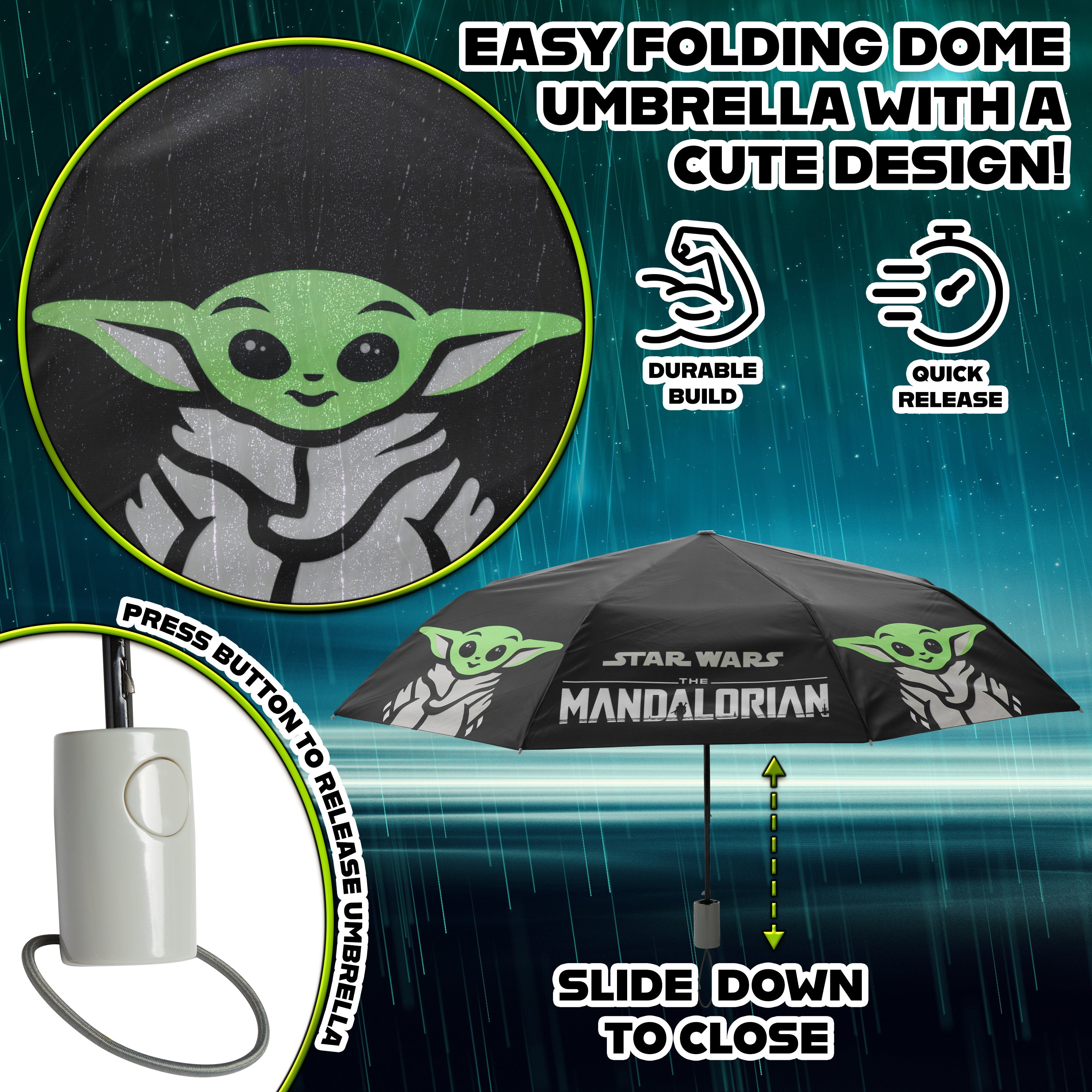 get-trend-mandalorian-parapluie-pliant-baby-yoda-compact image 5