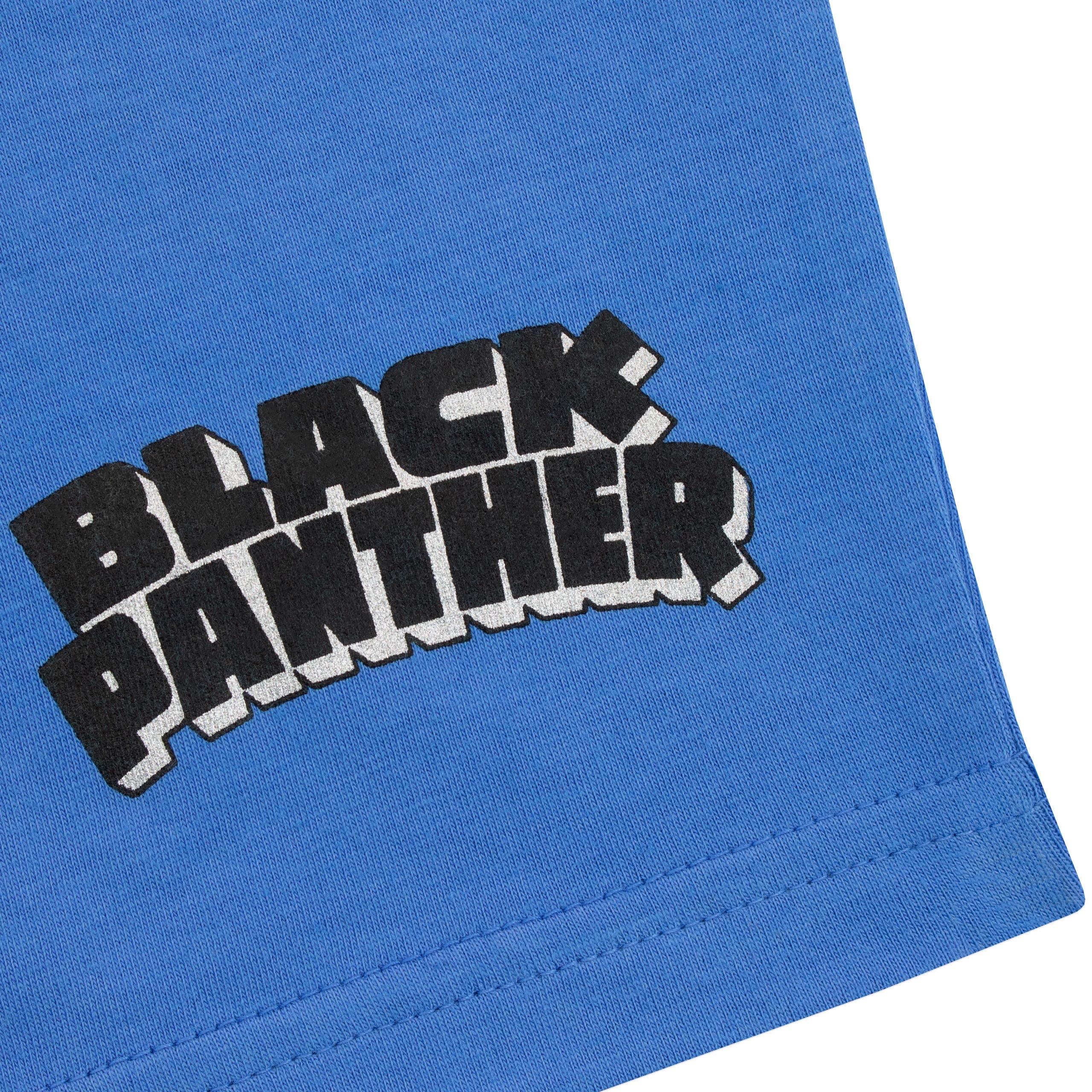 marvel-black-panther-ensemble-t-shirt-short-gar-on-9-10-ans-noir image 7